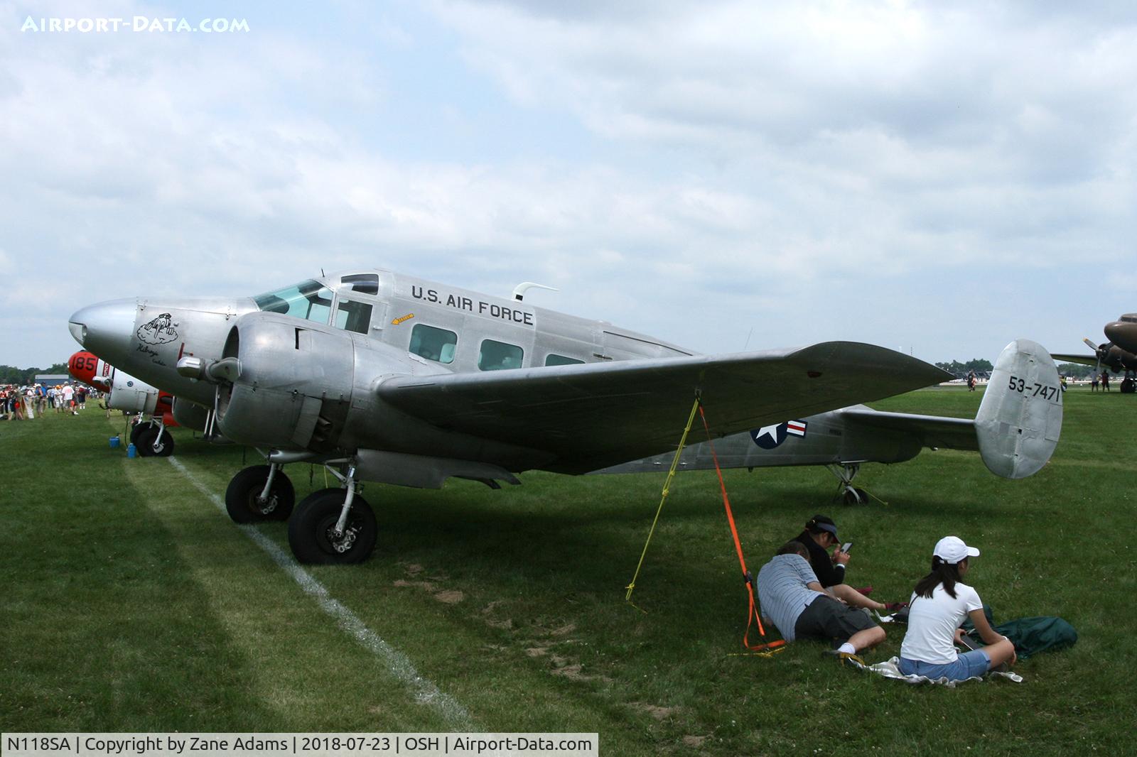 N118SA, 1954 Beech E18S C/N BA-14, 2018 EAA AirVenture - Oshkosh, Wisconsin