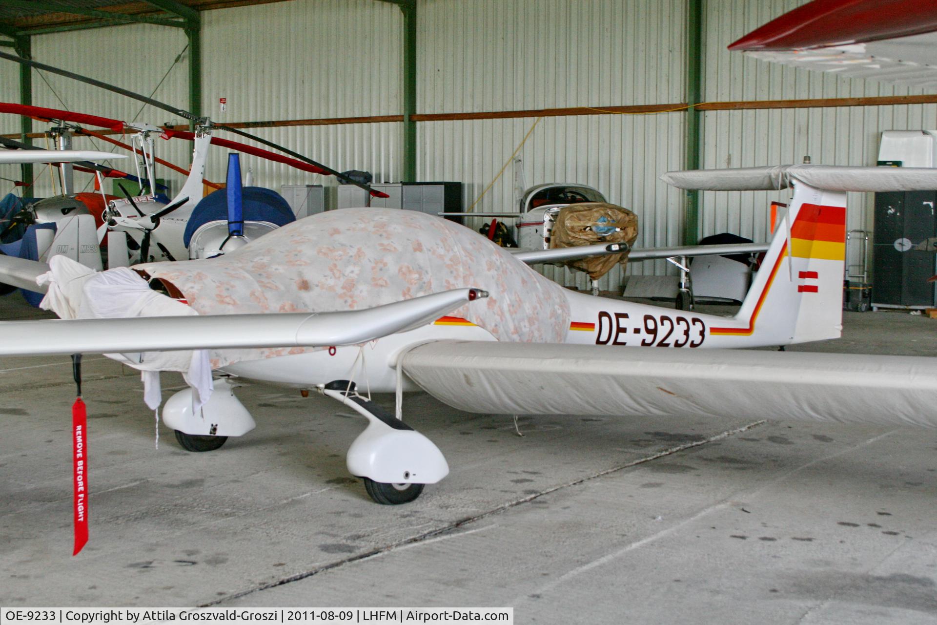 OE-9233, Hoffmann H-36 Dimona C/N 36138, LHFM - Meidl Airport, Fertöszentmiklós, Hungary