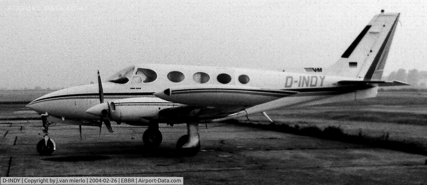 D-INDY, Cessna 340 C/N 340-0103, Brussels, Belgium G.A.T.'80s