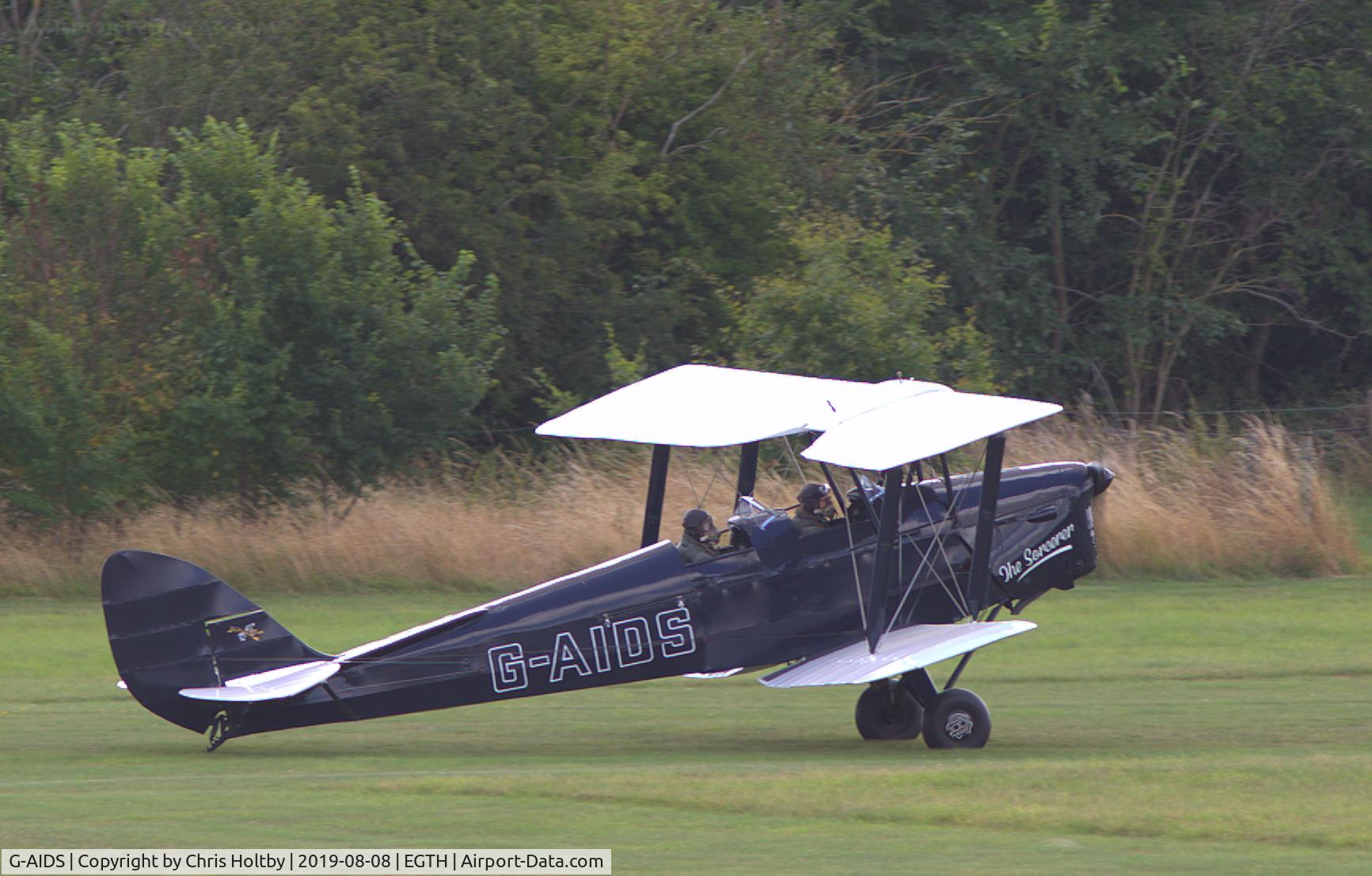 G-AIDS, 1941 De Havilland DH-82A Tiger Moth II C/N 84546, 1941 Tiger Moth 'The Sorcerer' landed at the 'Gathering of Moths' Day 2019 at Old Warden