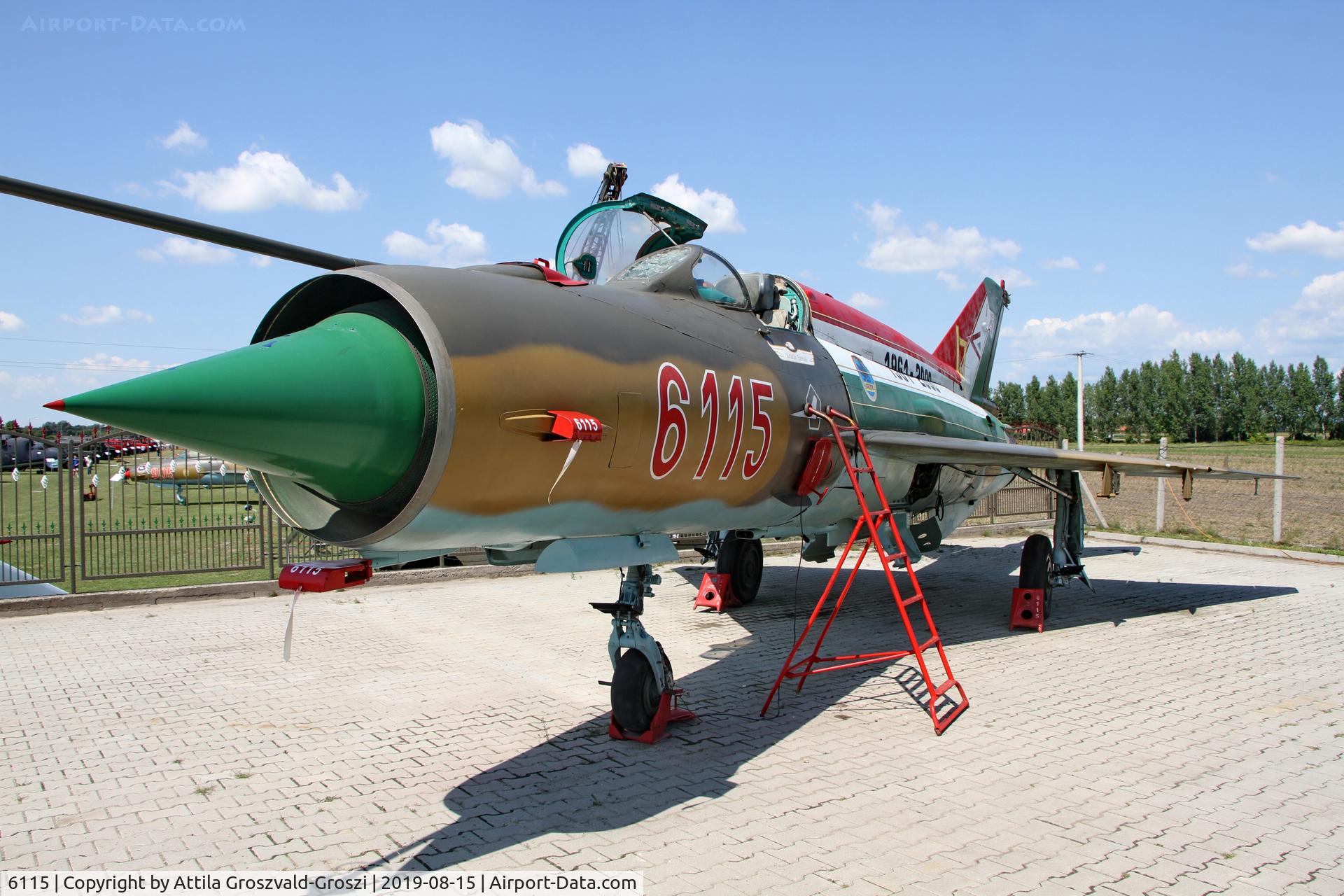 6115, 1975 Mikoyan-Gurevich MiG-21bis 75AP C/N 75036115, Komo-Sky 51 Base, Dunavarsány, Hungary