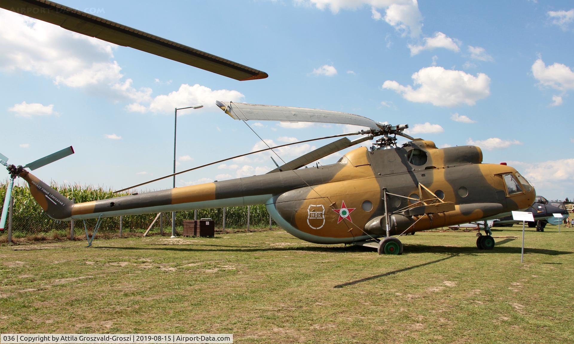 036, 1970 Mil Mi-8T Hip C/N 201036, Komo-Sky 51 Base, Dunavarsány, Hungary