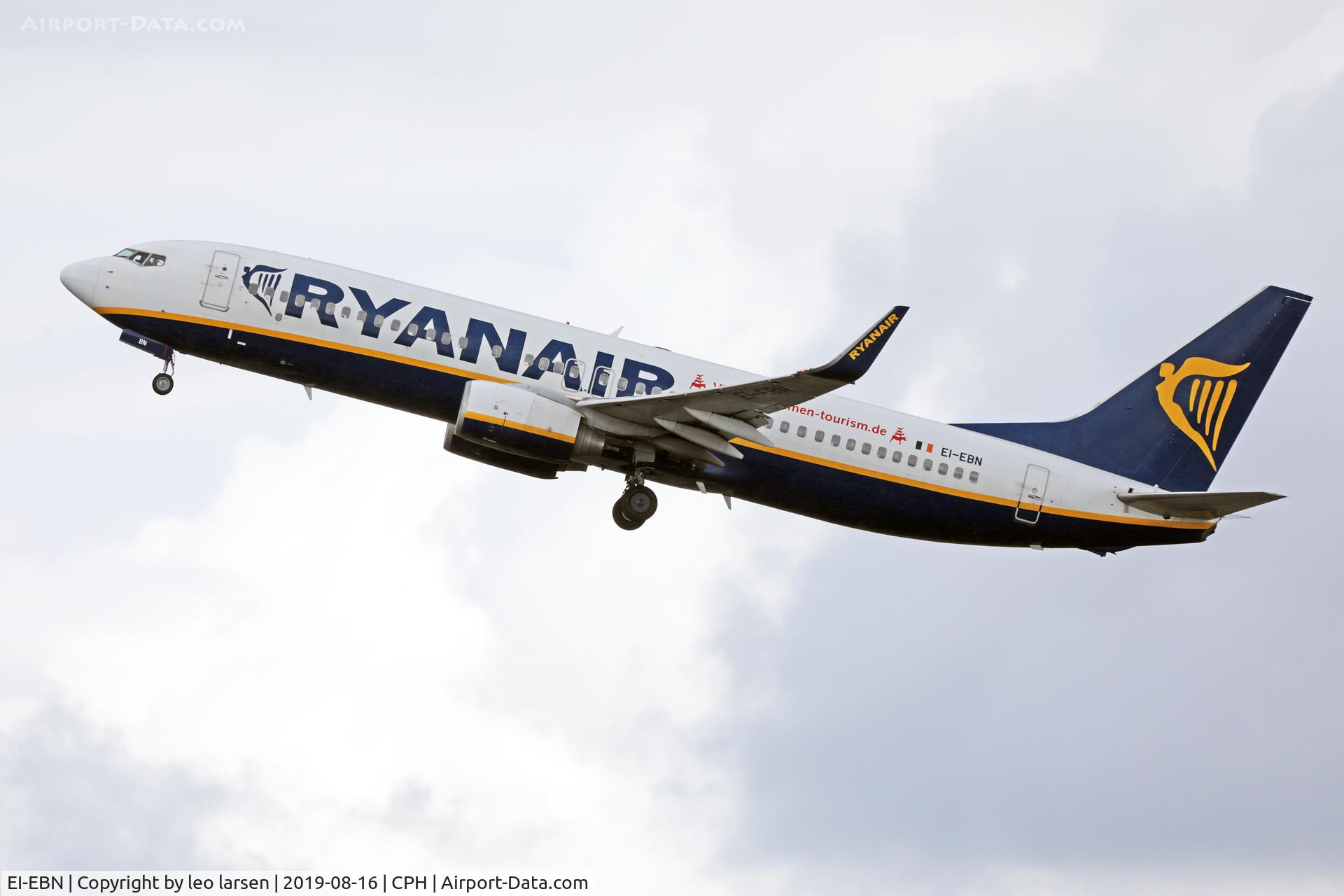 EI-EBN, 2009 Boeing 737-8AS C/N 35003, Copenhagen 16.8.2019 T/O R-22R