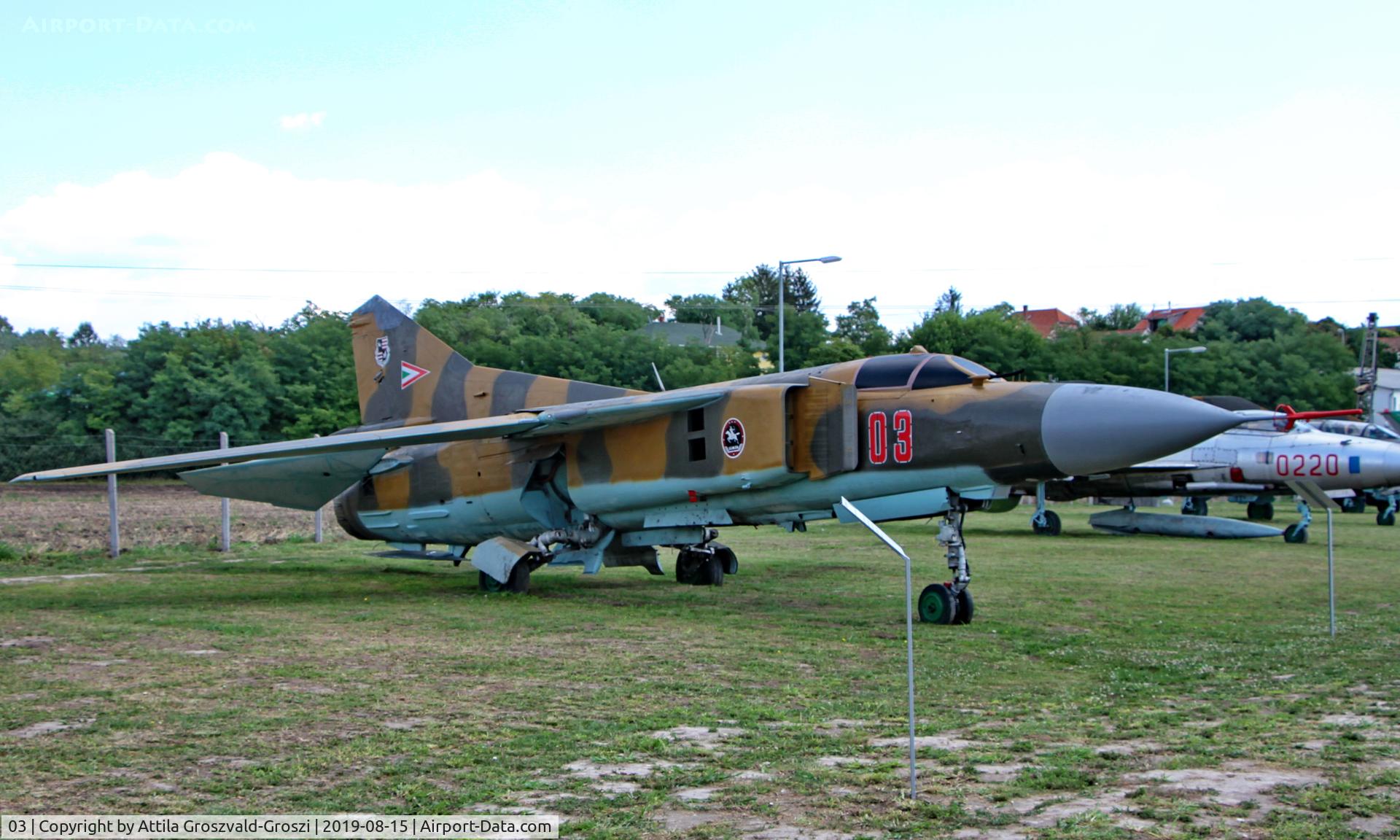 03, 1979 Mikoyan-Gurevich MiG-23MF C/N 0390217154, Komo-Sky 51 Base, Dunavarsány, Hungary