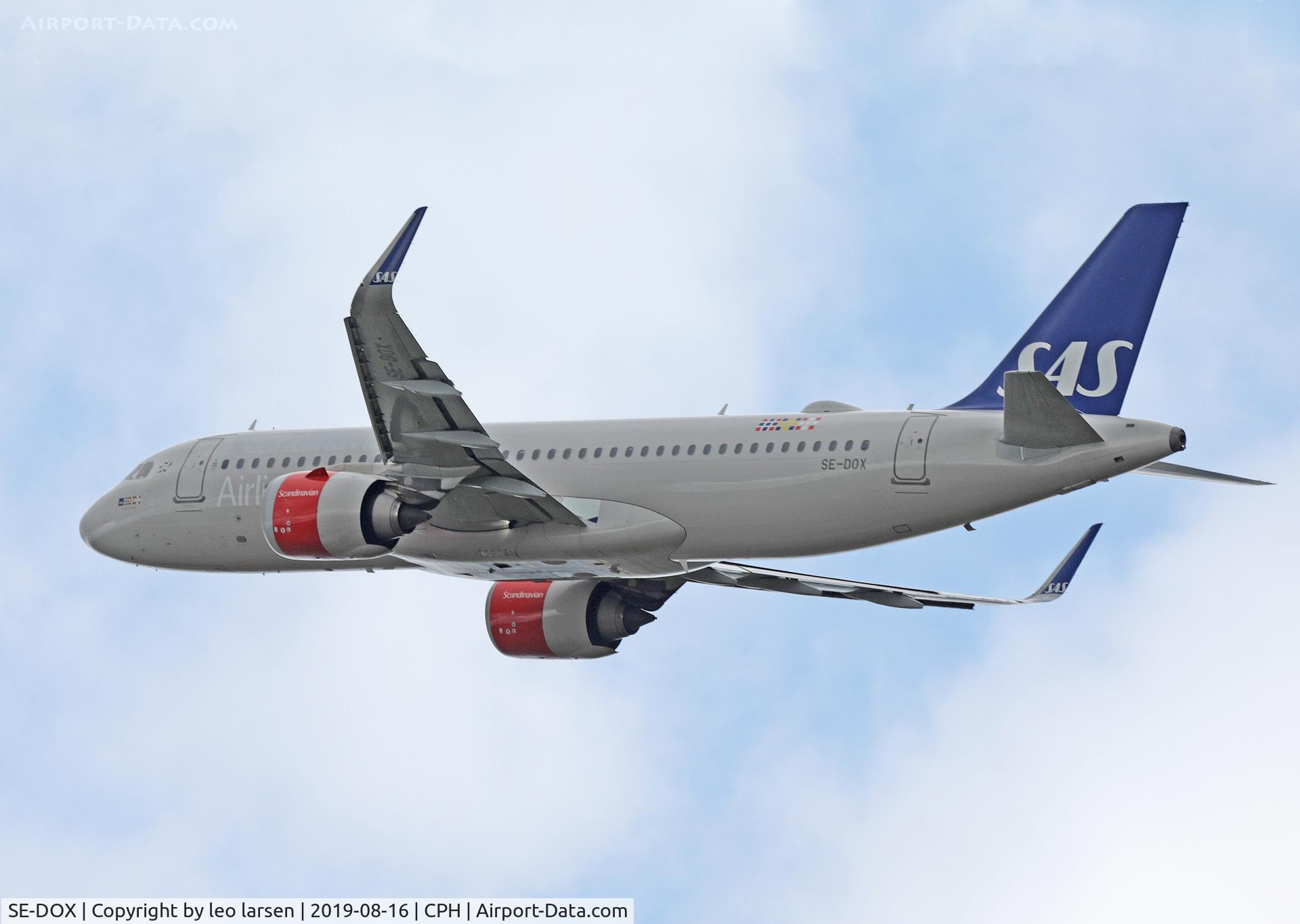 SE-DOX, 2017 Airbus A320-251N C/N 7489, Copenhagen 16.8.2019 T/O R-22R