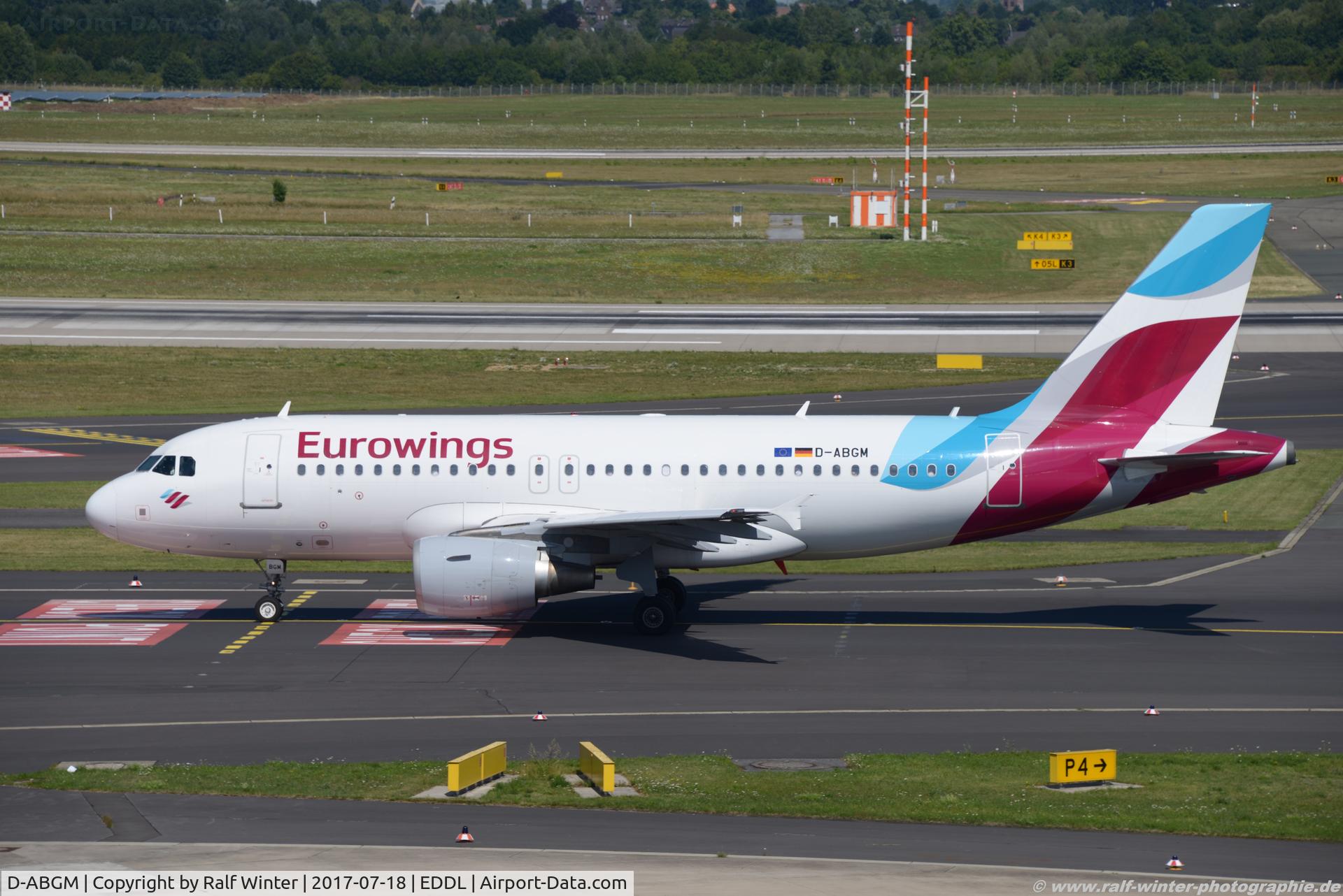 D-ABGM, 2008 Airbus A319-112 C/N 3604, Airbus A319-112 - EW EWG Eurowings - 3604 - D-ABGM - 18.07.2017 - DUS