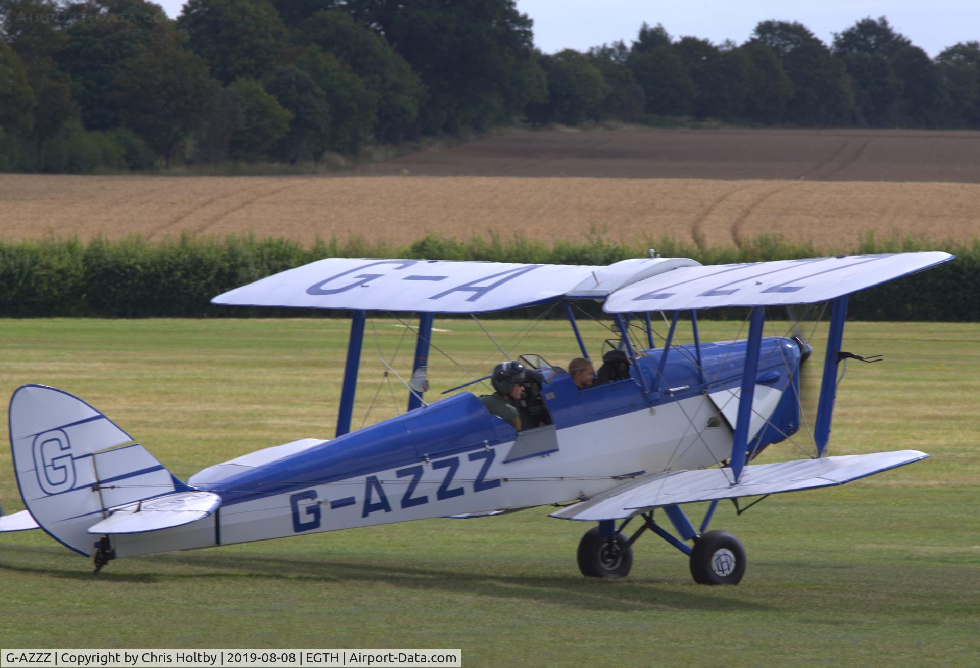 G-AZZZ, 1944 De Havilland DH-82A Tiger Moth II C/N 86311, 1944 Tiger Moth taxiing for take-off at the 'Gathering of Moths' Day 2019 at Old Warden