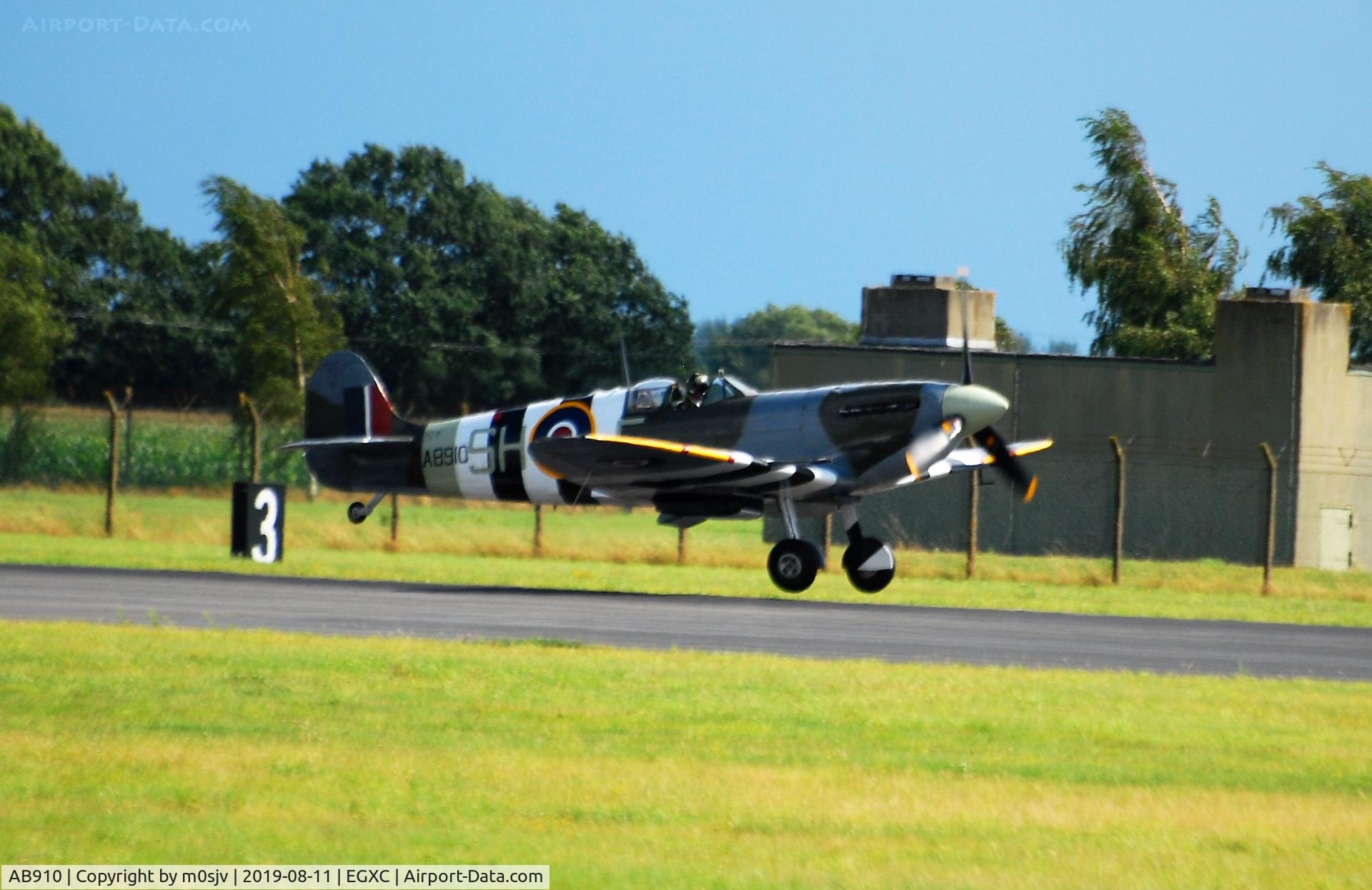 AB910, Supermarine 349 Spitfire LF.Vb C/N CBAF.1061, Taken From Crash gate 1