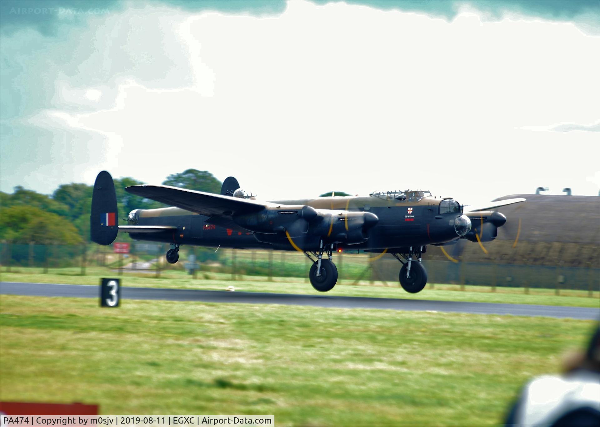 PA474, 1945 Avro 683 Lancaster B1 C/N VACH0052/D2973, Taken From Crash gate 1
Home at Last