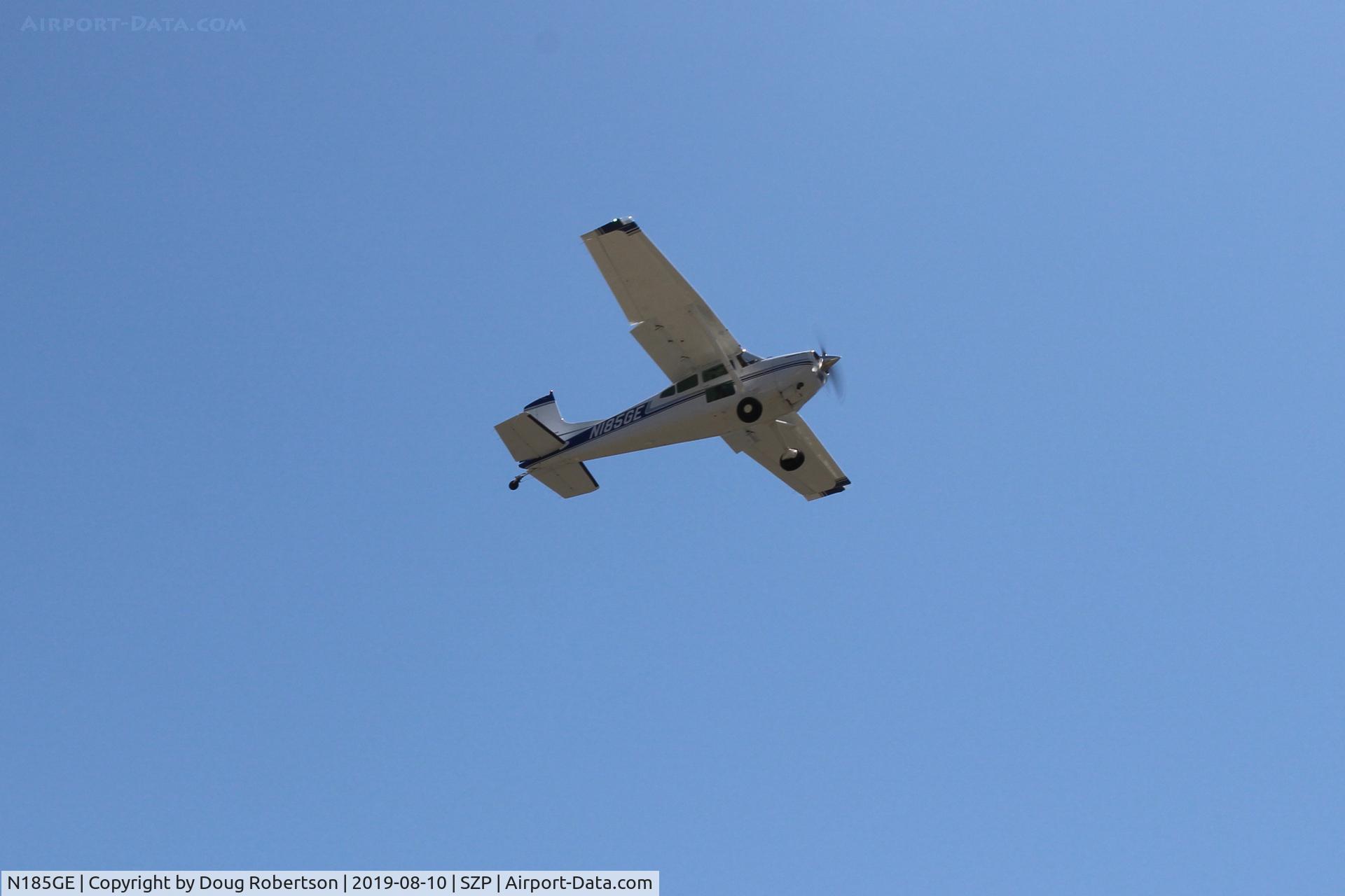 N185GE, 1976 Cessna A185F Skywagon 185 C/N 18503045, 1976 Cessna A185F SKYWAGON, Continental IO-520 285 Hp, takeoff climb Rwy 22