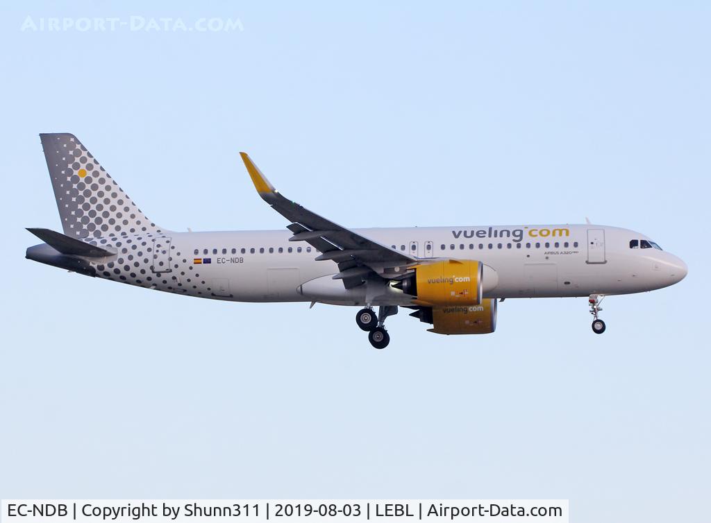 EC-NDB, 2019 Airbus A320-271N C/N 8927, Landing rwy 25R