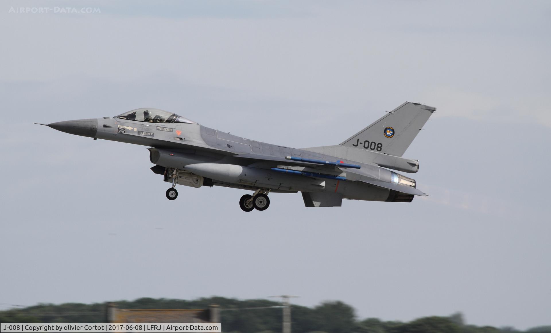 J-008, General Dynamics F-16AM Fighting Falcon C/N 6D-164, Tiger meet 2017