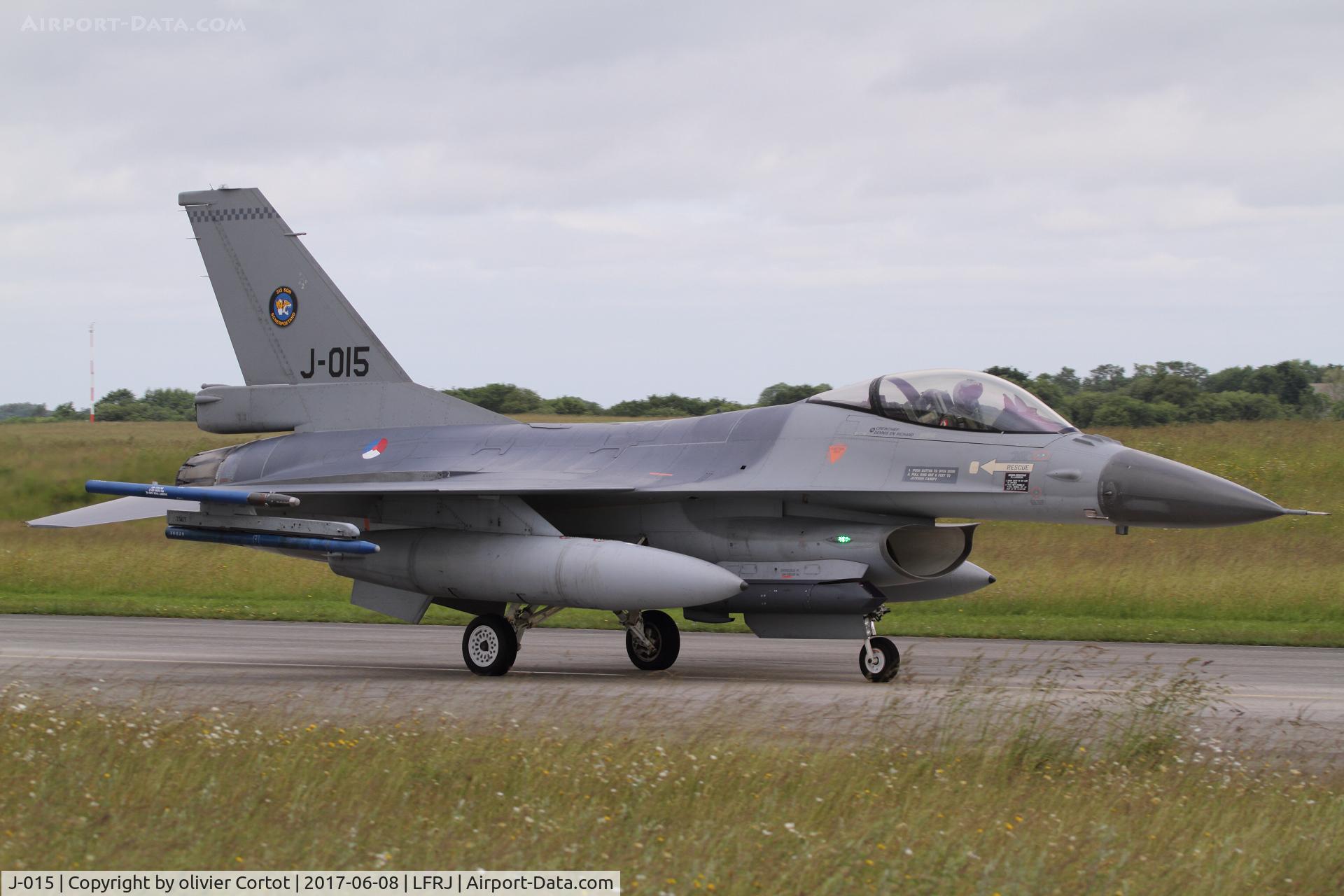 J-015, 1991 Fokker F-16A Fighting Falcon C/N 6D-171, Tiger meet 2017
