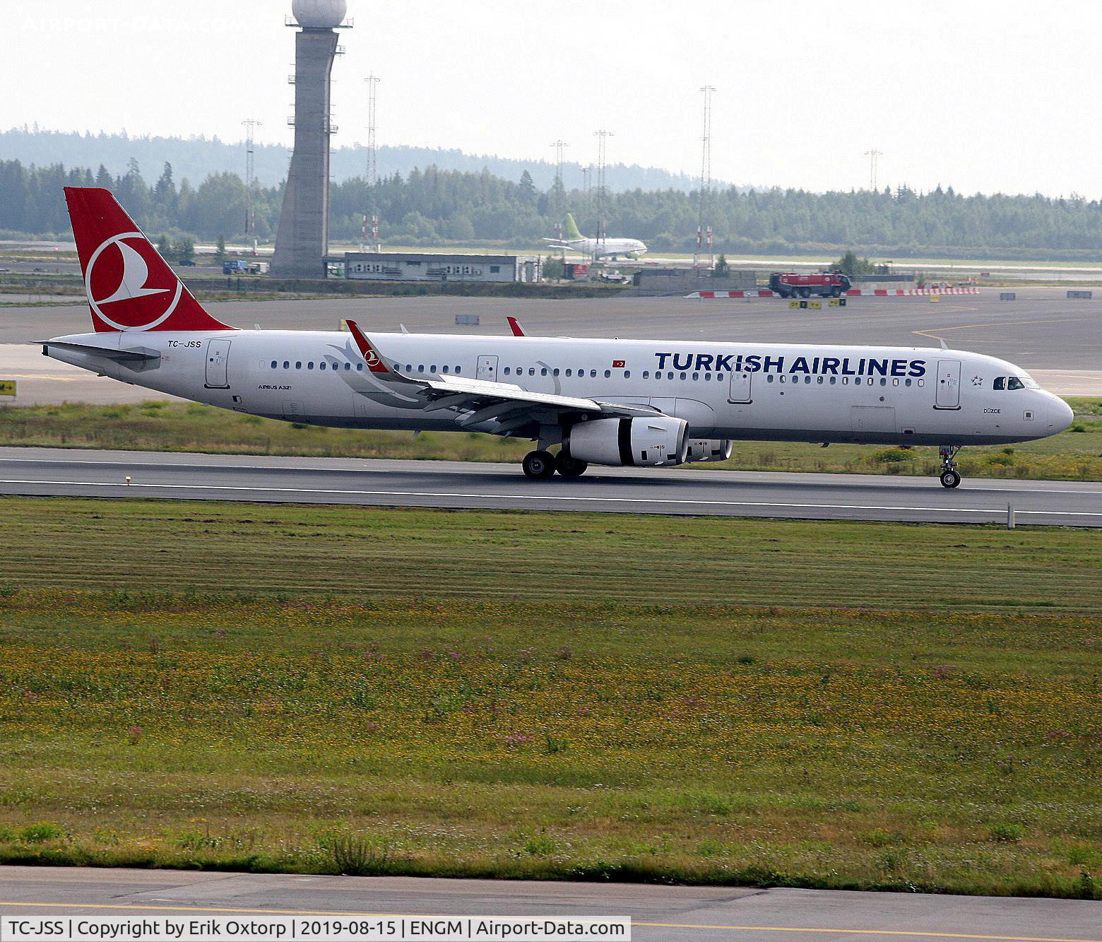 TC-JSS, 2015 Airbus A321-231 C/N 6657, TC-JSS in OSL