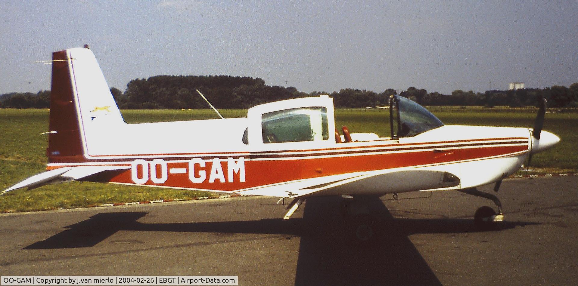OO-GAM, 1975 Grumman American AA-5A Cheetah C/N AA5A-0011, Ghent, Belgium