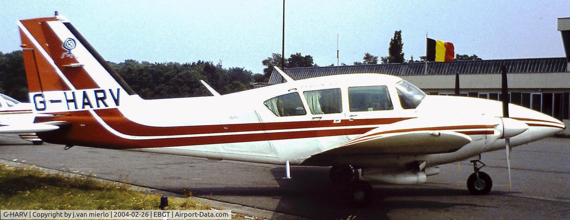 G-HARV, 1976 Piper PA-23-250 Aztec C/N 27-7754002, Ghent, Belgium