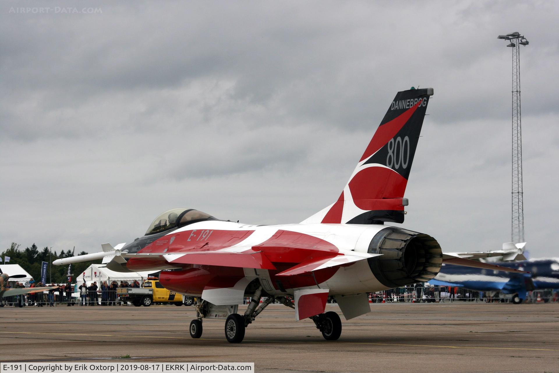 E-191, 1978 SABCA F-16AM Fighting Falcon C/N 6F-18, Roskilde Air Show
