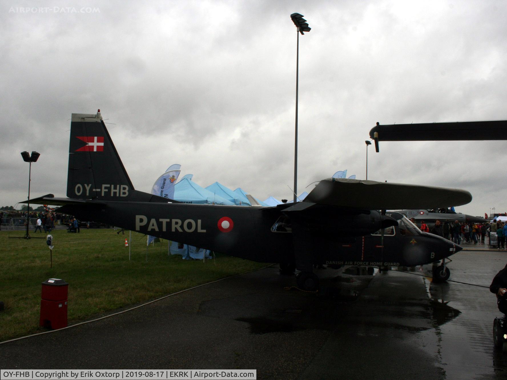 OY-FHB, 1976 Britten-Norman BN-2B-21 Defender C/N 531, Roskilde Air Show