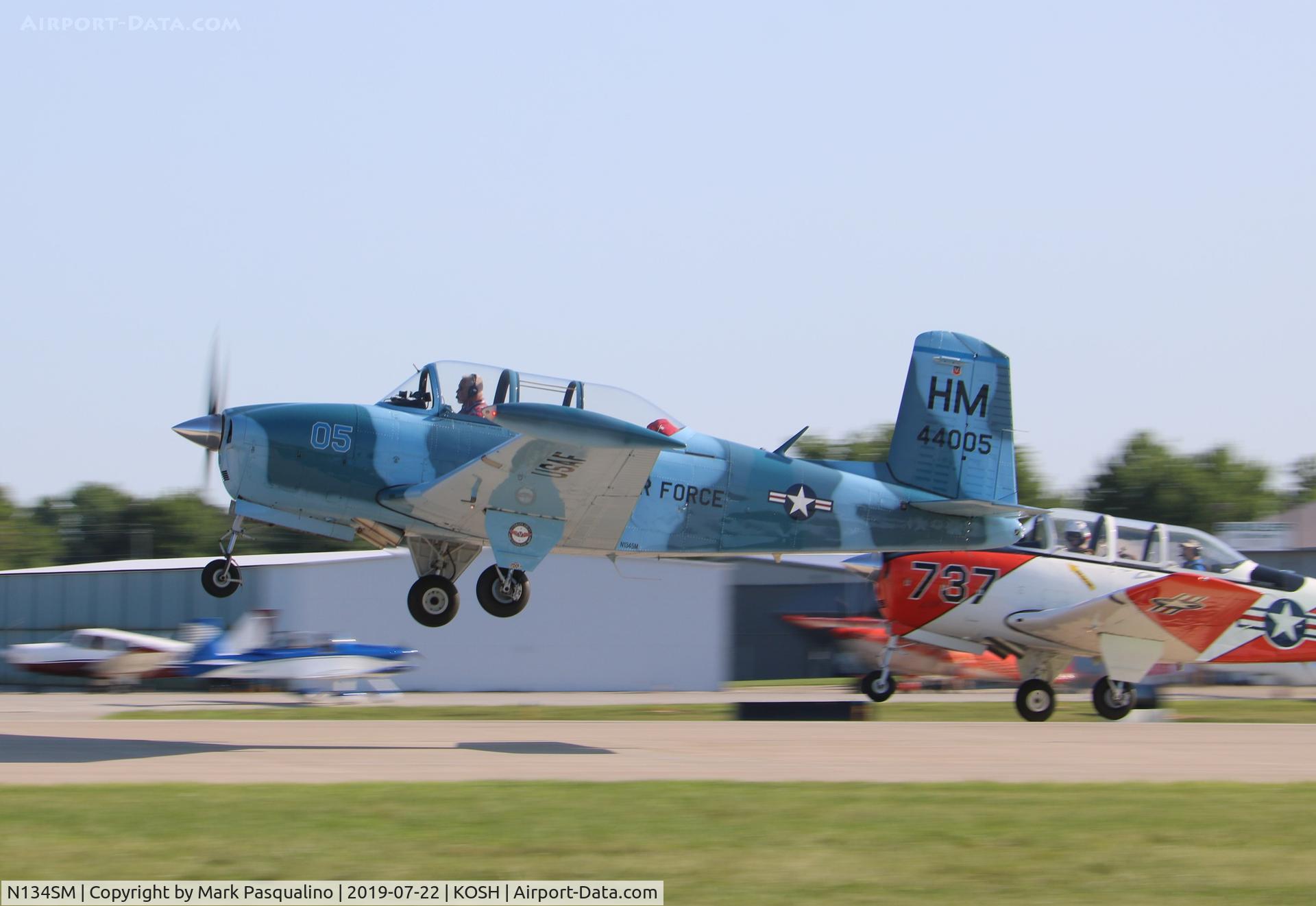 N134SM, 1957 Beech T-34B Mentor C/N BG-312, Beech T-34B