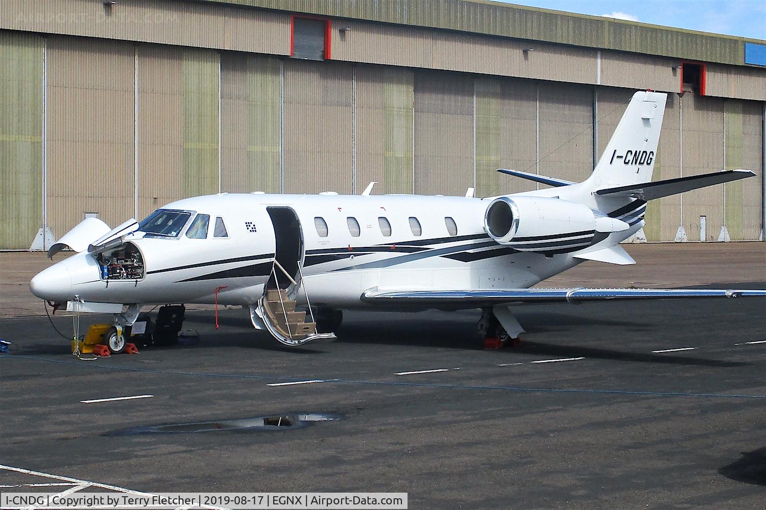 I-CNDG, 2009 Cessna 560XL Citation XLS+ C/N 560-6045, At East Midlands Airport