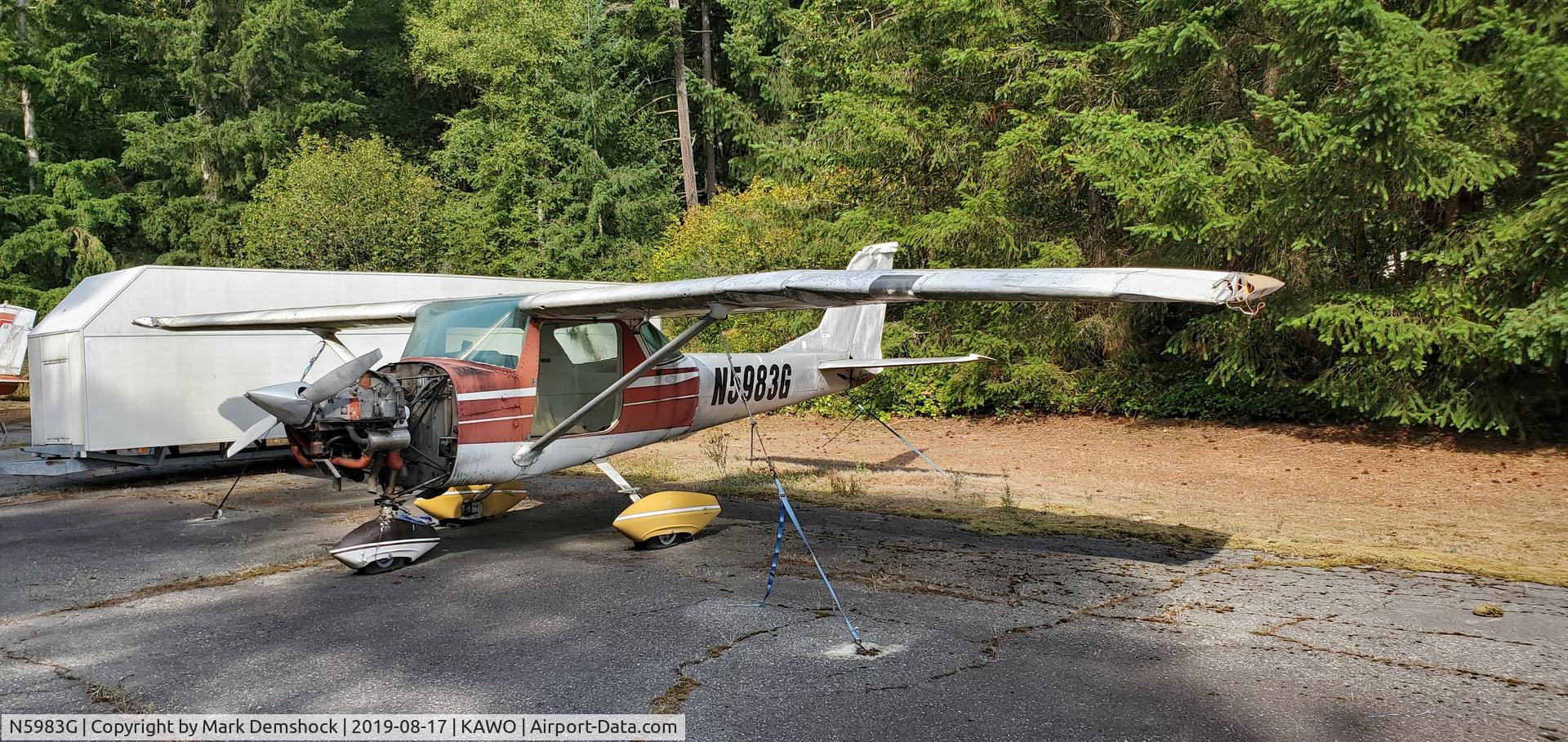 N5983G, 1969 Cessna 150K C/N 15071483, @KAWO 08/17/19