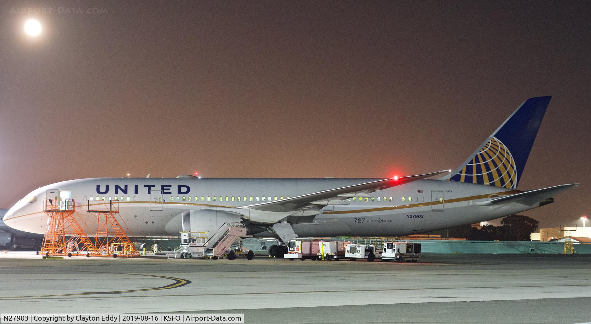 N27903, 2012 Boeing 787-8 Dreamliner C/N 34823, SFO 2019.