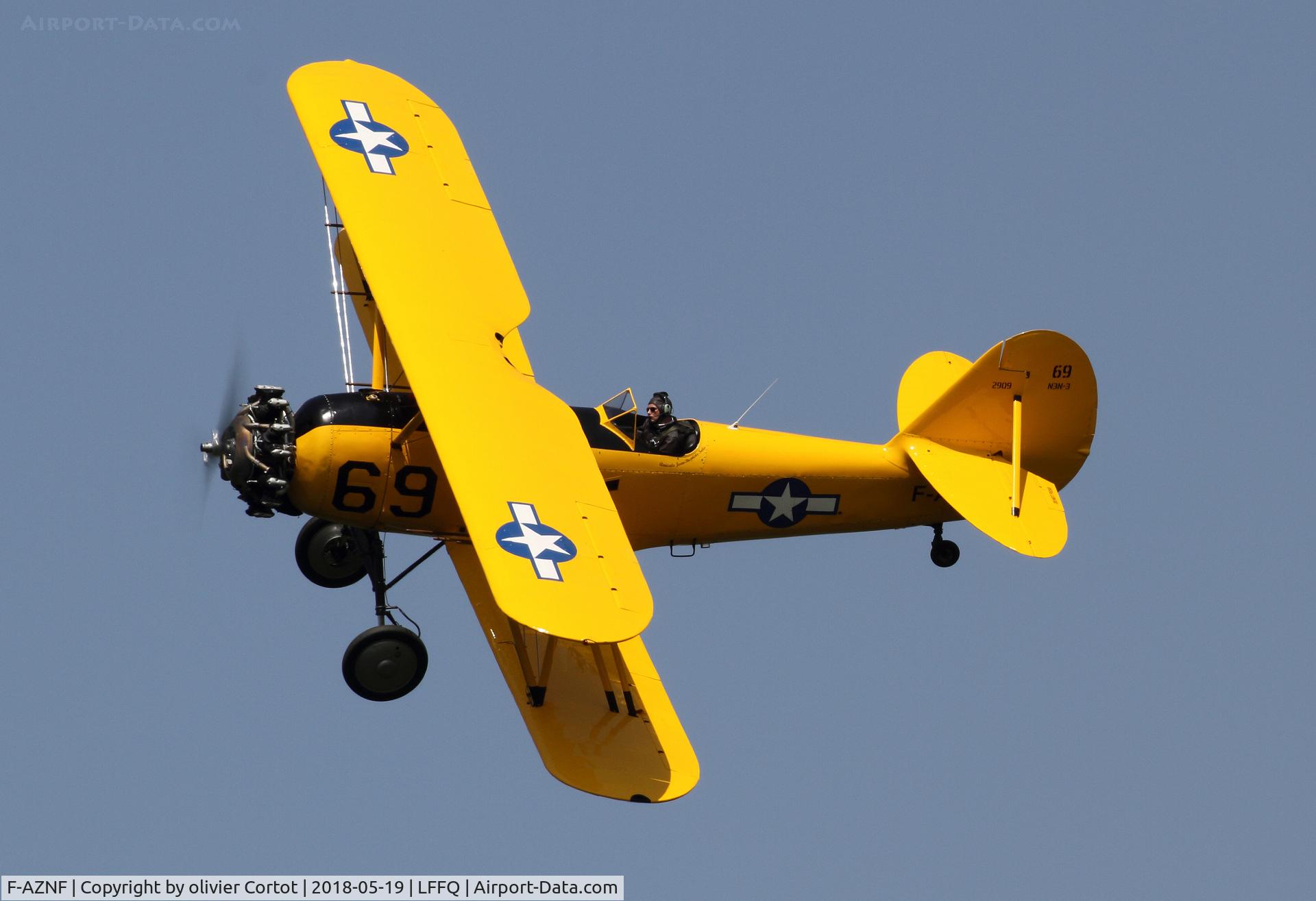 F-AZNF, Naval Aircraft Factory N3N-3 C/N 2909, now in yellow