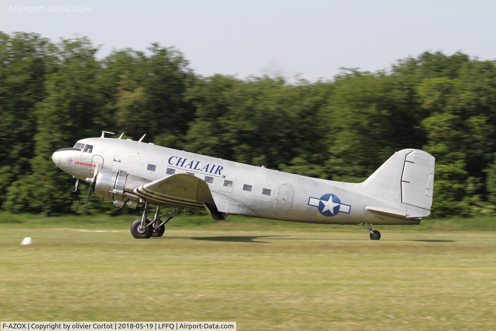 F-AZOX, 1945 Douglas DC-3C-S1C3G (C-47B-35-DK) C/N 16604, Ferté Alais  airshow