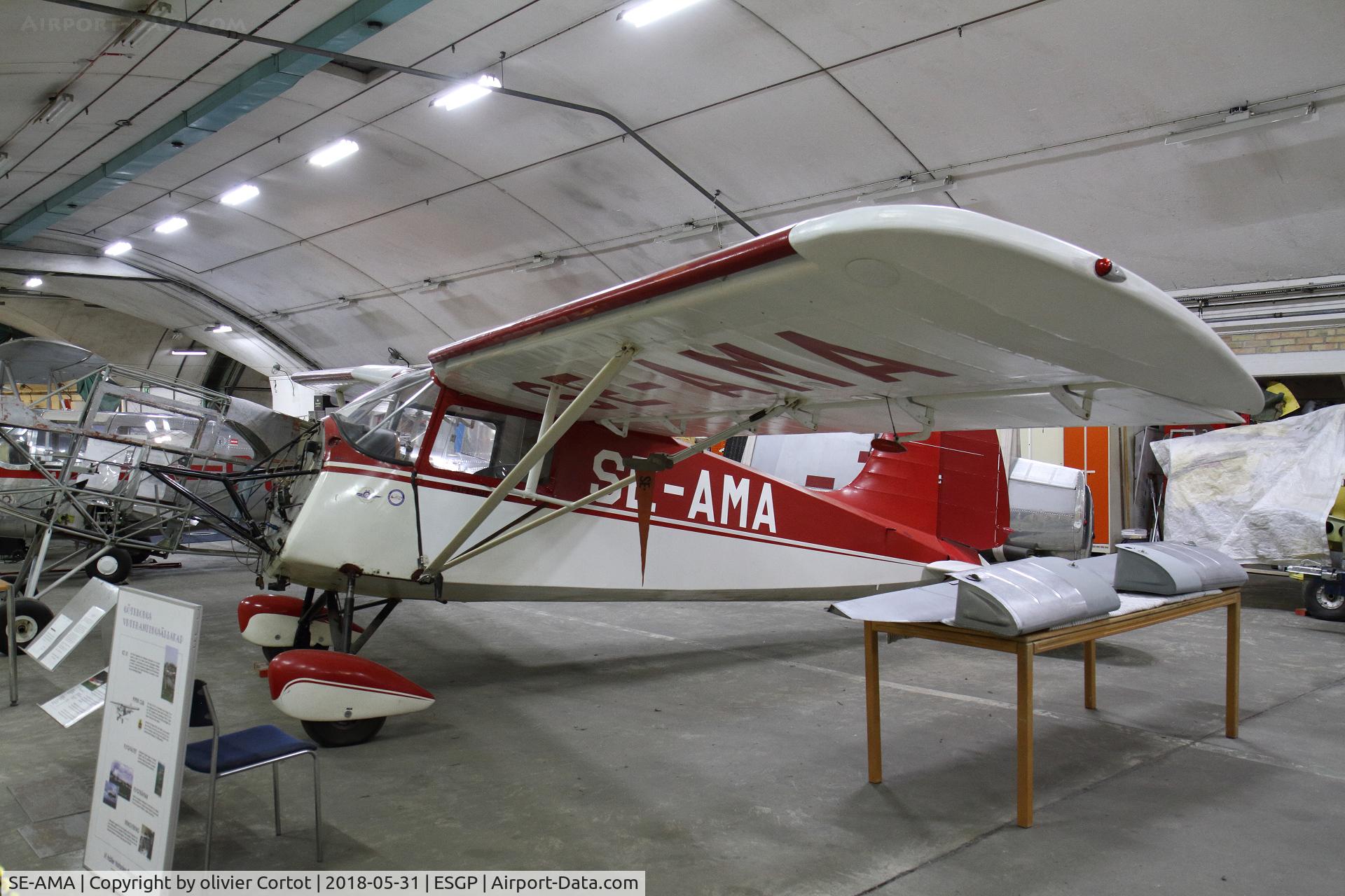 SE-AMA, 1945 SAI KZ III U-2 C/N 81-111, also a museum exhibit