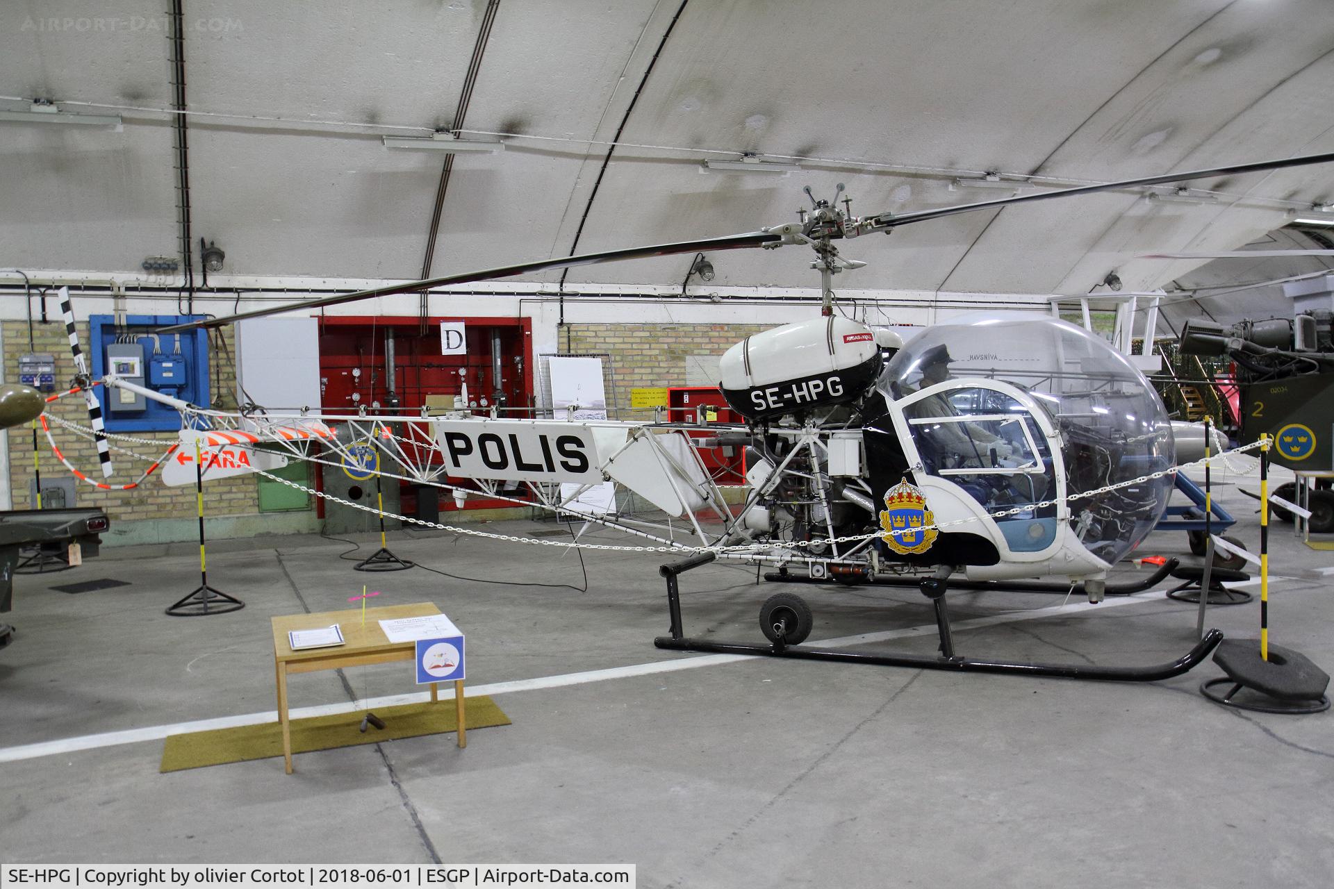 SE-HPG, 1972 Bell 47G-5A C/N 25081, museum exhibit