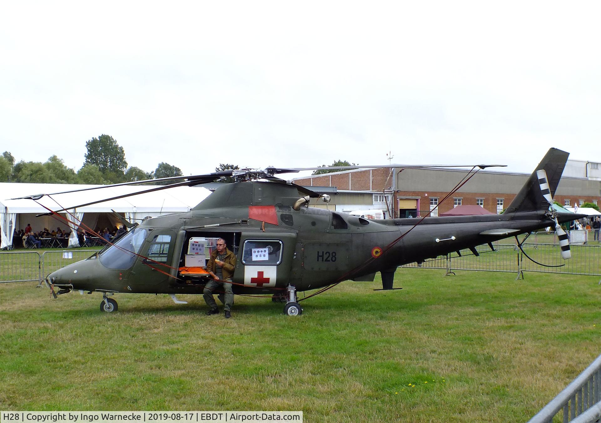 H28, Agusta A-109BA C/N 0328, Agusta A.109BA of the Belgian Army aviation at the 2019 Fly-in at Diest/Schaffen airfield