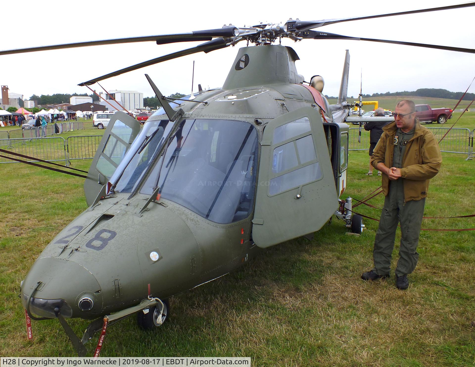 H28, Agusta A-109BA C/N 0328, Agusta A.109BA of the Belgian Army aviation at the 2019 Fly-in at Diest/Schaffen airfield