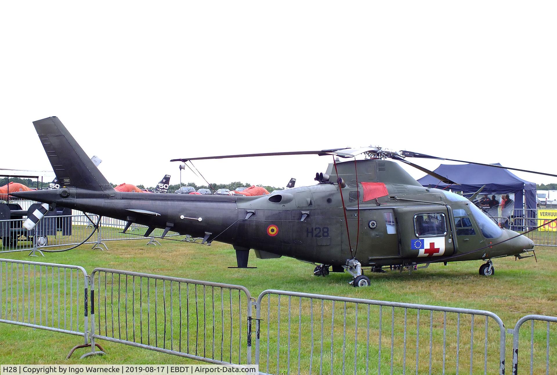 H28, Agusta A-109BA C/N 0328, Agusta A.109BA of the Belgian Army aviation at the 2019 Fly-in at Diest/Schaffen airfield