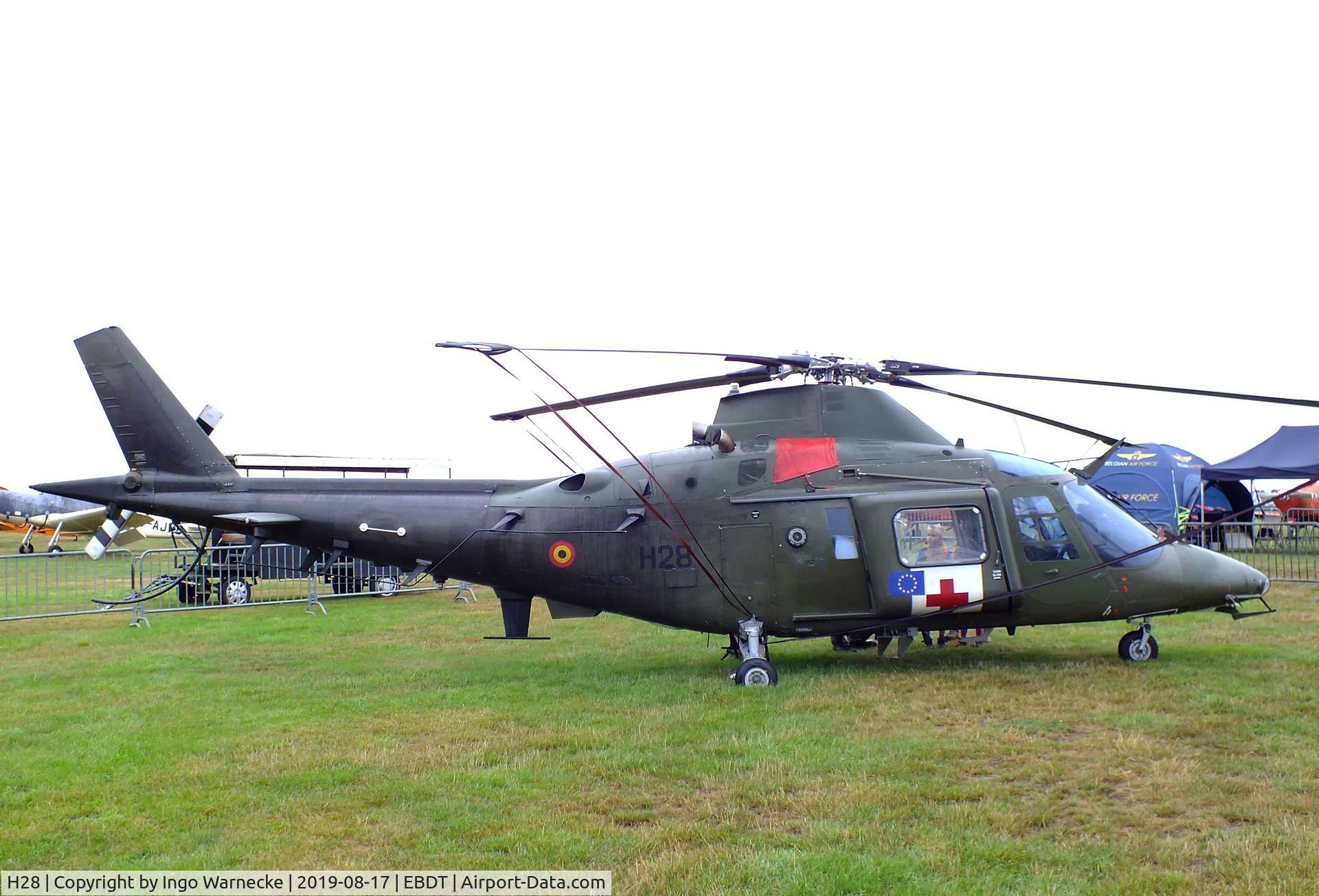 H28, Agusta A-109BA C/N 0328, Agusta A.109BA of the Belgian Army aviation at the 2019 Fly-in at Diest/Schaffen airfield