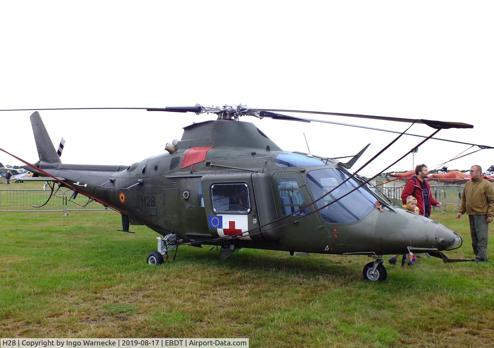 H28, Agusta A-109BA C/N 0328, Agusta A.109BA of the Belgian Army aviation at the 2019 Fly-in at Diest/Schaffen airfield
