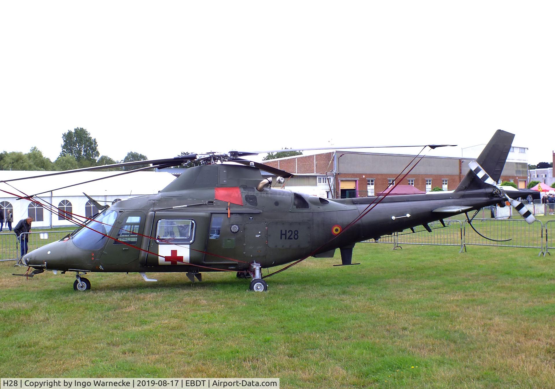 H28, Agusta A-109BA C/N 0328, Agusta A.109BA of the Belgian Army aviation at the 2019 Fly-in at Diest/Schaffen airfield