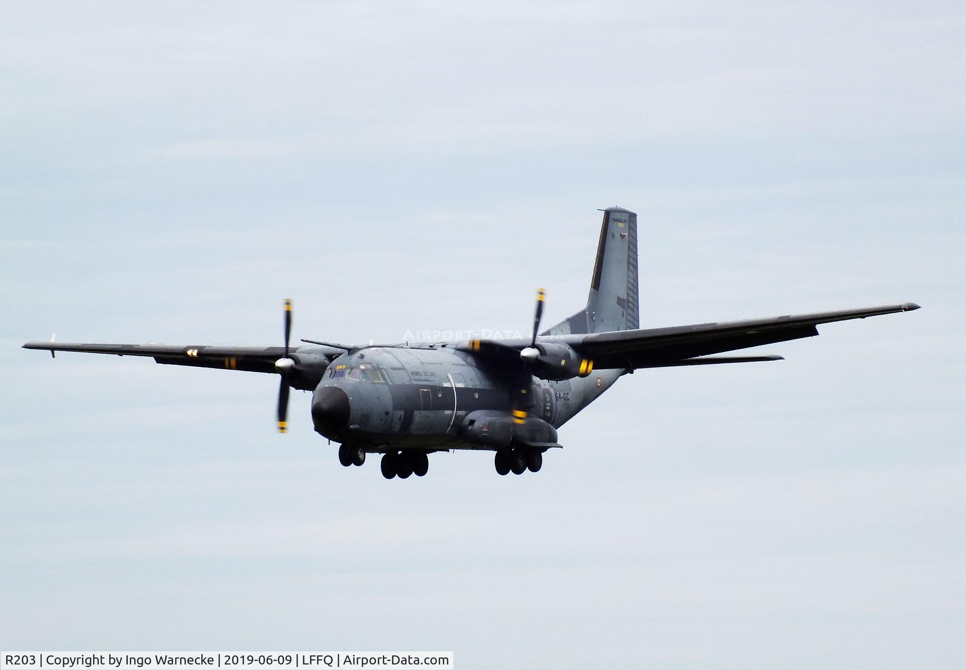 R203, Transall C-160R C/N 203, Transall C-160R of the Armee de l'Air (French Air Force) at the meeting aerien 2019, La-Ferte-Alais