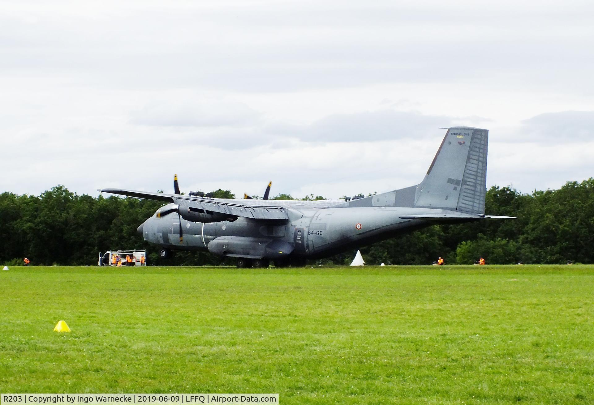 R203, Transall C-160R C/N 203, Transall C-160R of the Armee de l'Air (French Air Force) at the meeting aerien 2019, La-Ferte-Alais