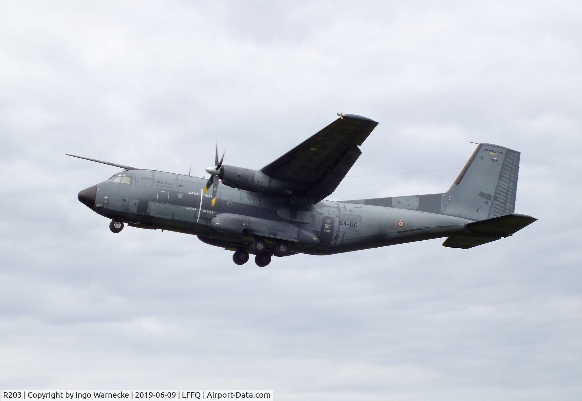 R203, Transall C-160R C/N 203, Transall C-160R of the Armee de l'Air (French Air Force) at the meeting aerien 2019, La-Ferte-Alais