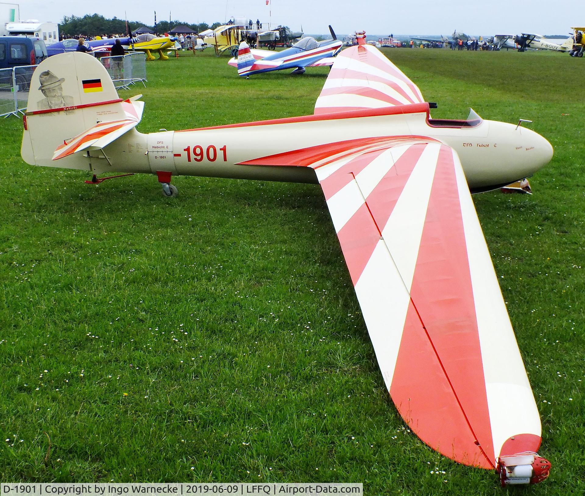 D-1901, 1963 DFS 108-53 Habicht E Replica C/N 1, Jacobs DFS 108-53 Habicht E replica at the meeting aerien 2019, La-Ferte-Alais