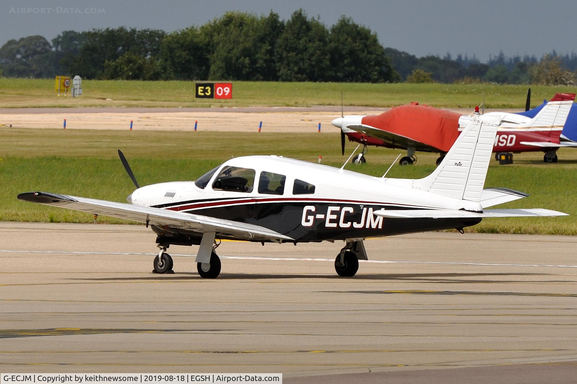 G-ECJM, 1978 Piper PA-28R-201T Cherokee Arrow III C/N 28R-7803178, Nice Visitor.
