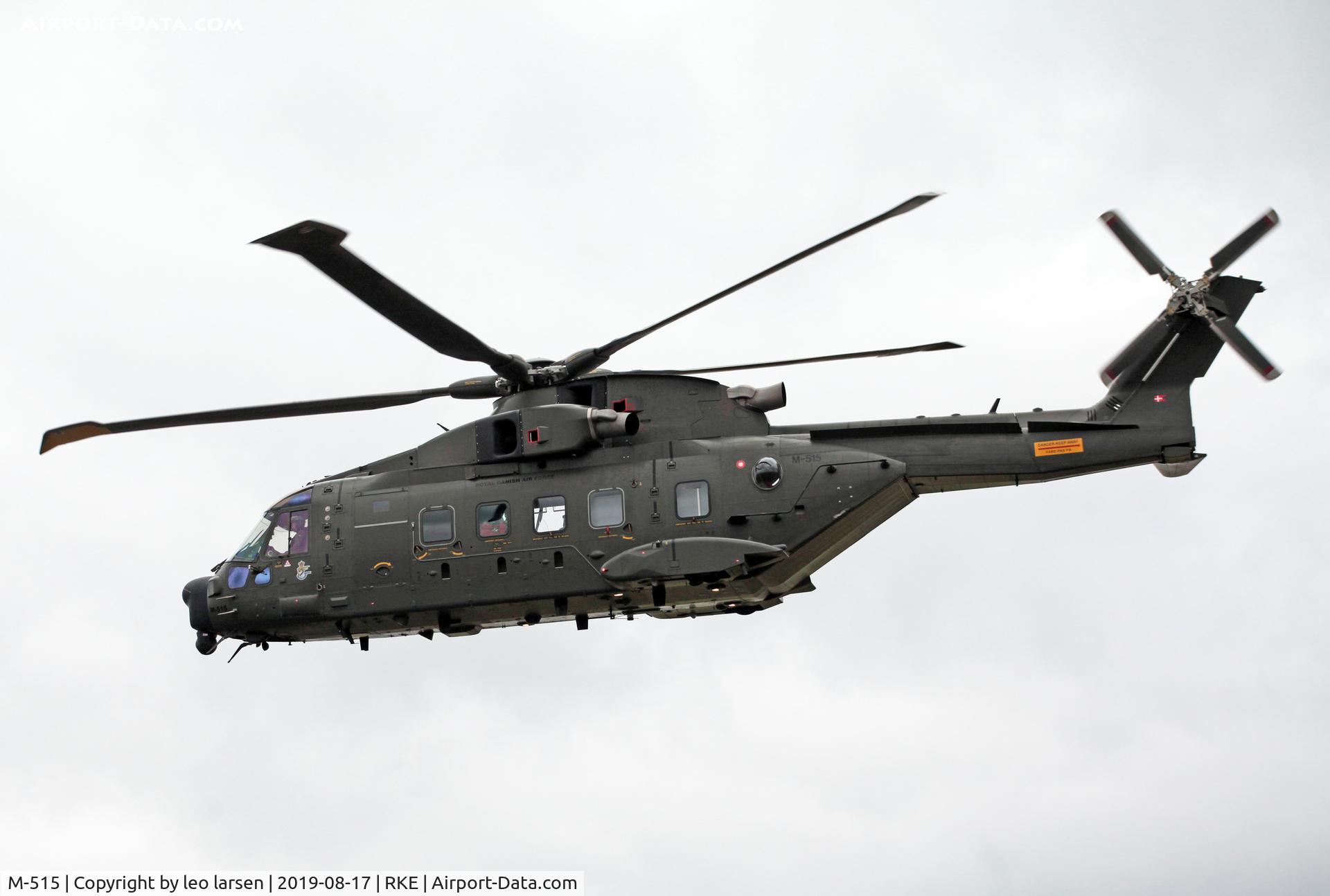 M-515, 2009 AgustaWestland EH-101 Mk.512 Merlin Joint Supporter C/N 50222/DEN15, Roskilde Air Show 17.8.2019