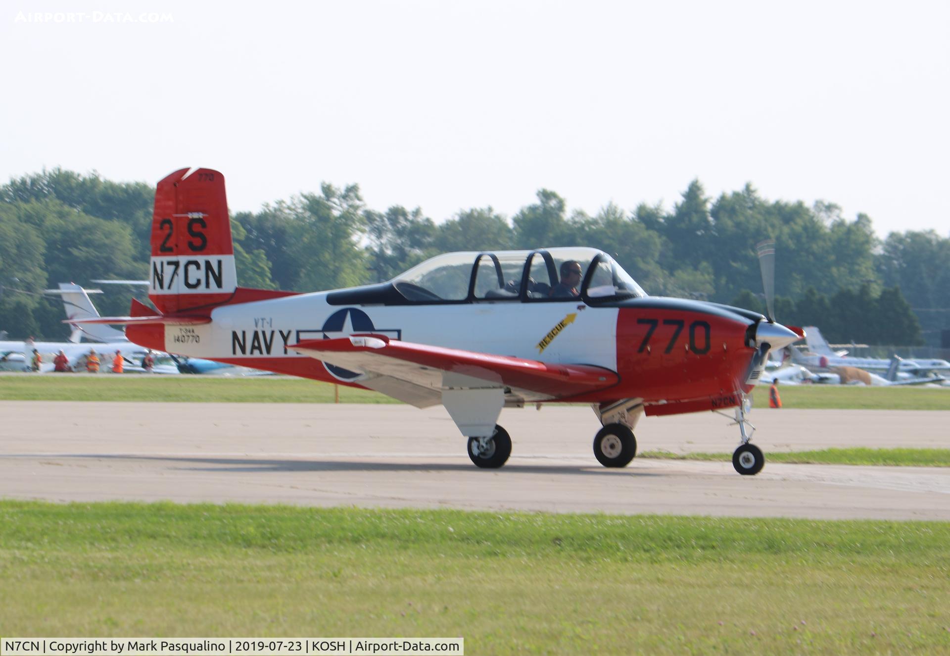 N7CN, 1952 Beech (CCF) T-34A (A45) Mentor C/N CCF34-45, Beech T-34A