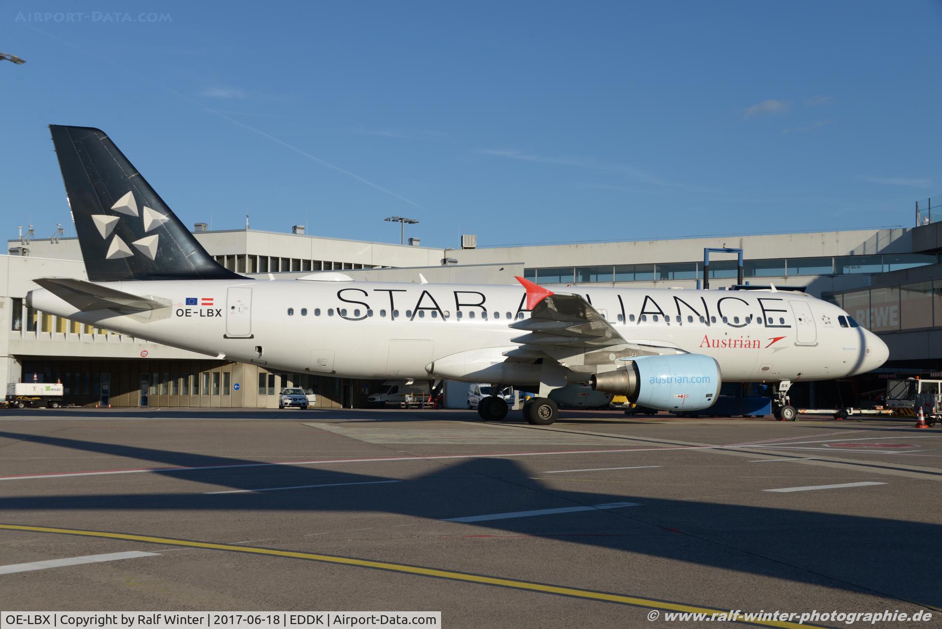 OE-LBX, 2002 Airbus A320-214 C/N 1735, Airbus A320-214 - OS AUA Austrian Airlines 'Star Alliance' 'Mostviertel' - 1735 - OE-LBX - 18.06.2017 - CGN