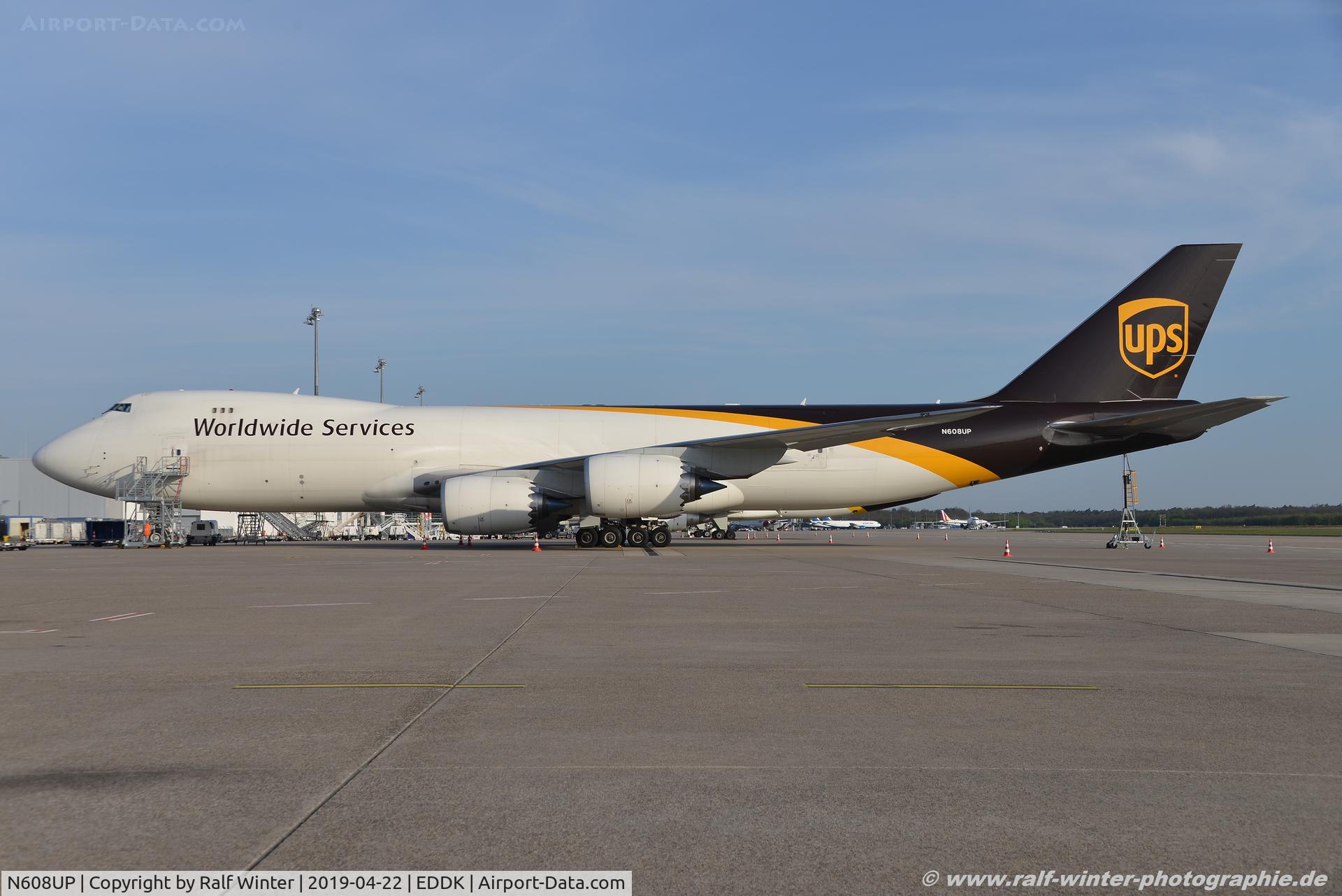 N608UP, 2018 Boeing 747-8F C/N 64255, Boeing 747-8F - 5X UPS United Parcel Service - 64255 - N608UP - 22.04.2019 - CGN