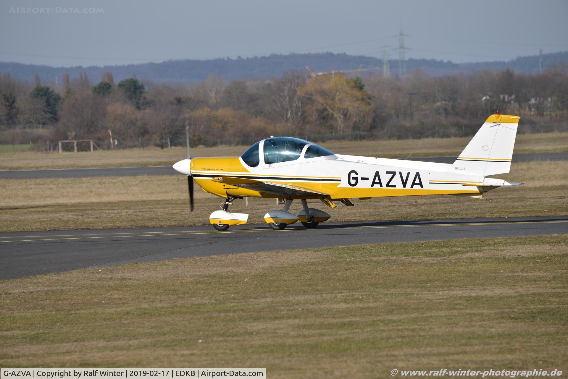 G-AZVA, 1972 Bolkow Bo-209 Monsun C/N 177, MBB Bo209 Monsum - Private - 177 - G-AZVA - 17.02.2019 - EDKB