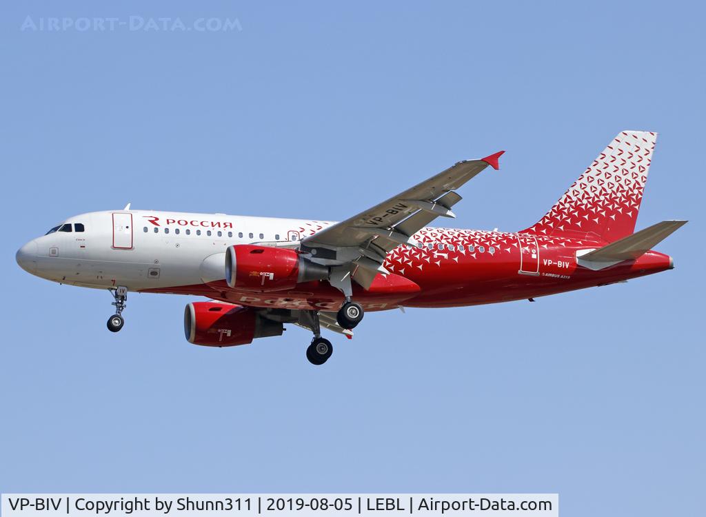 VP-BIV, 2007 Airbus A319-115LR C/N 3065, Landing rwy 25R