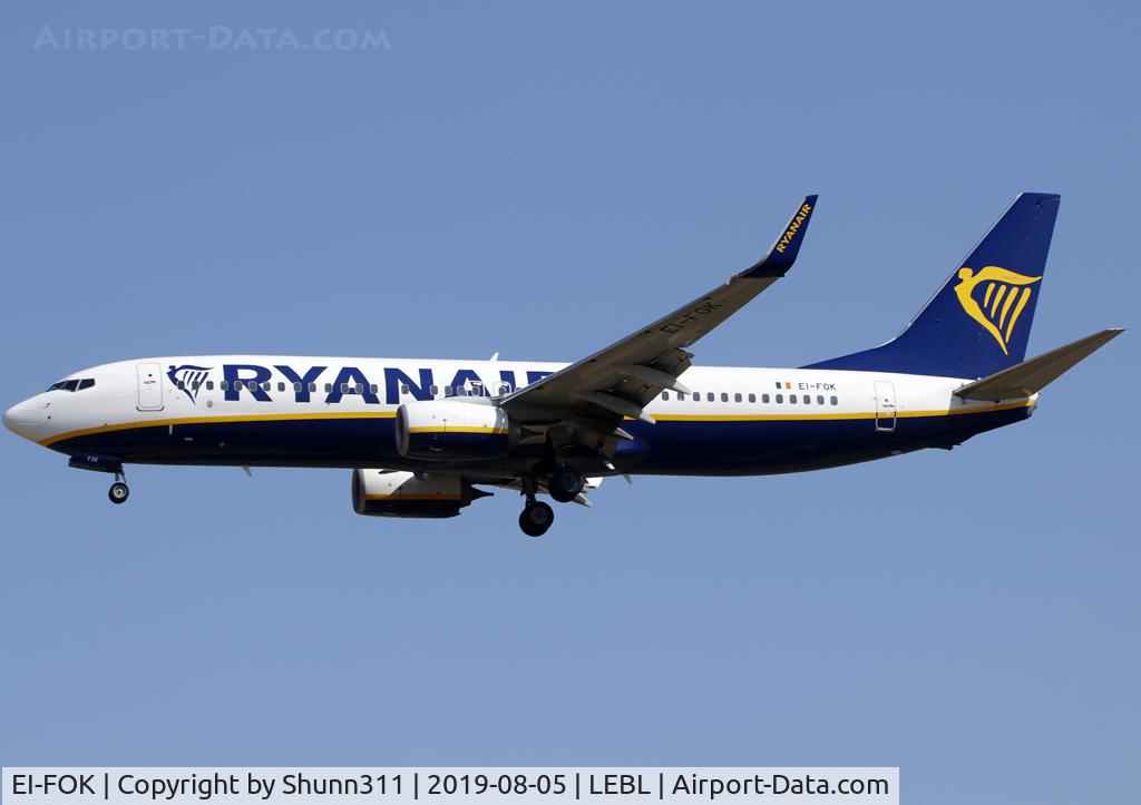 EI-FOK, 2016 Boeing 737-8AS C/N 44719, Landing rwy 25R