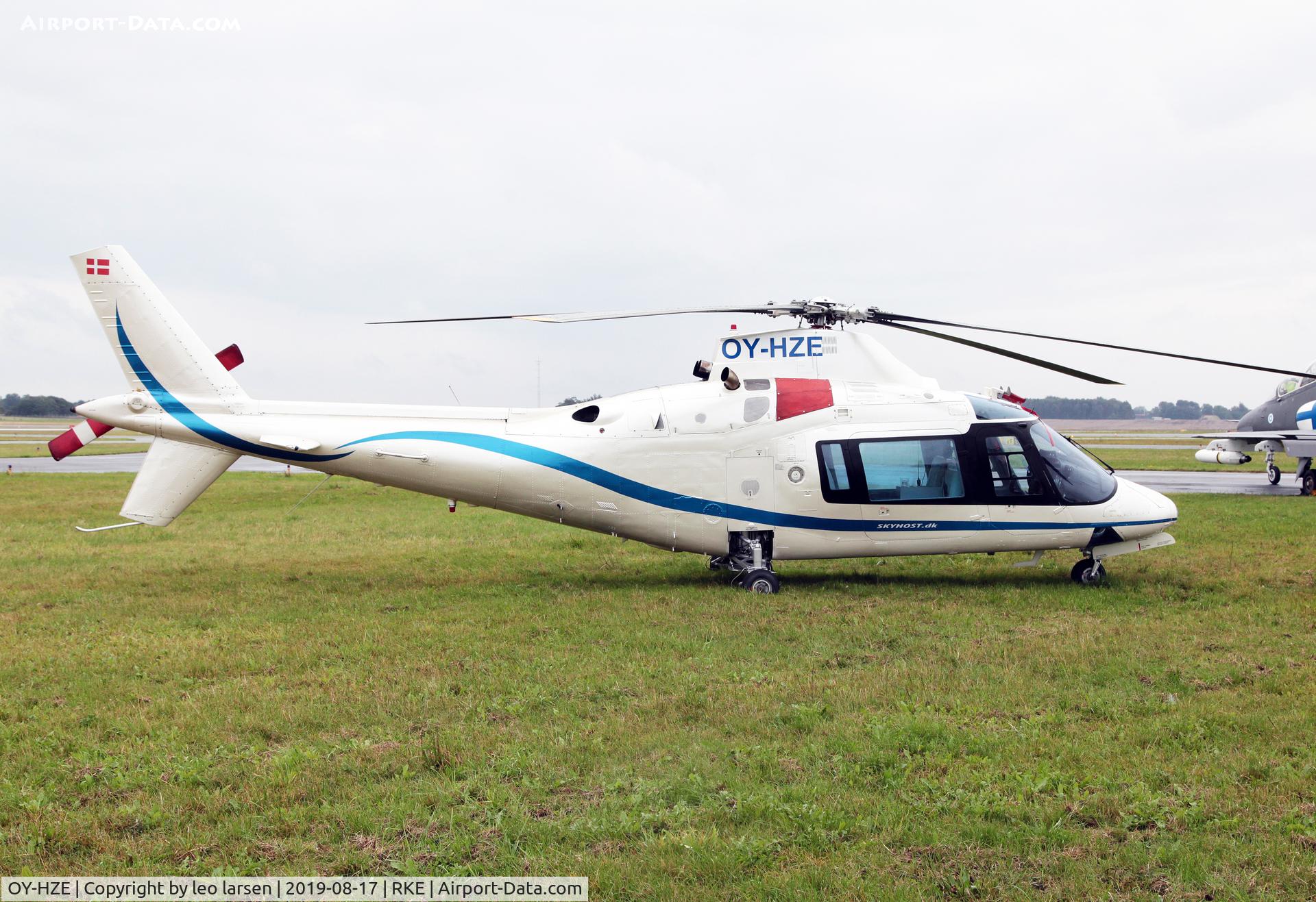 OY-HZE, 1987 Agusta A-109A-2 C/N 7386, Roskilde Air Show 17.8.2019