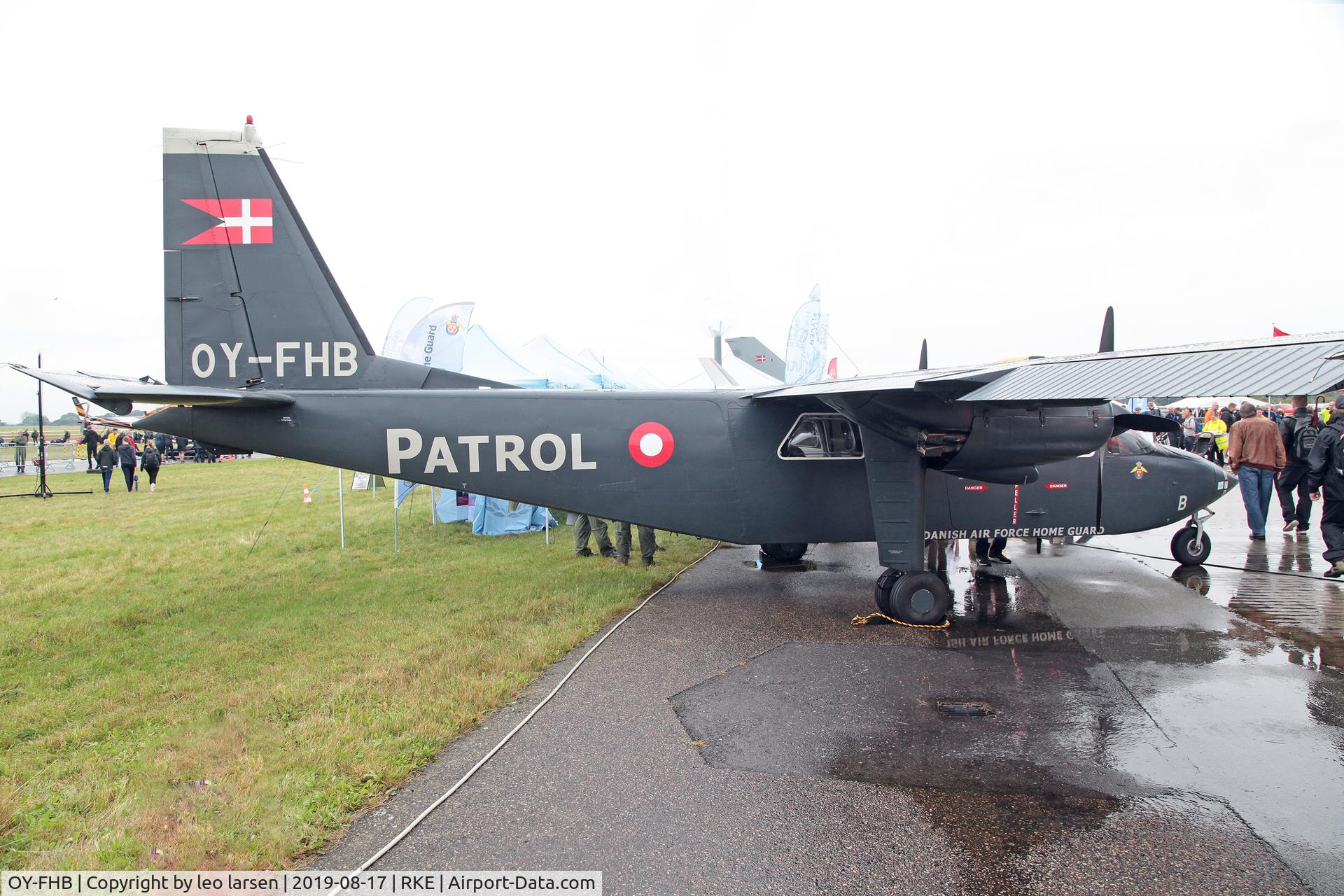 OY-FHB, 1976 Britten-Norman BN-2B-21 Defender C/N 531, Roskilde Air Show 17.8.2019
